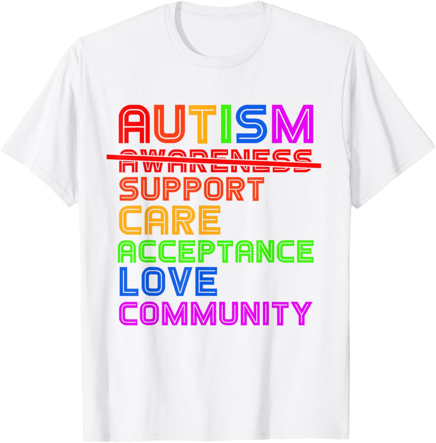 Autism Awareness T-Shirt for Men, Women, and Kids - Support Acceptance - 3