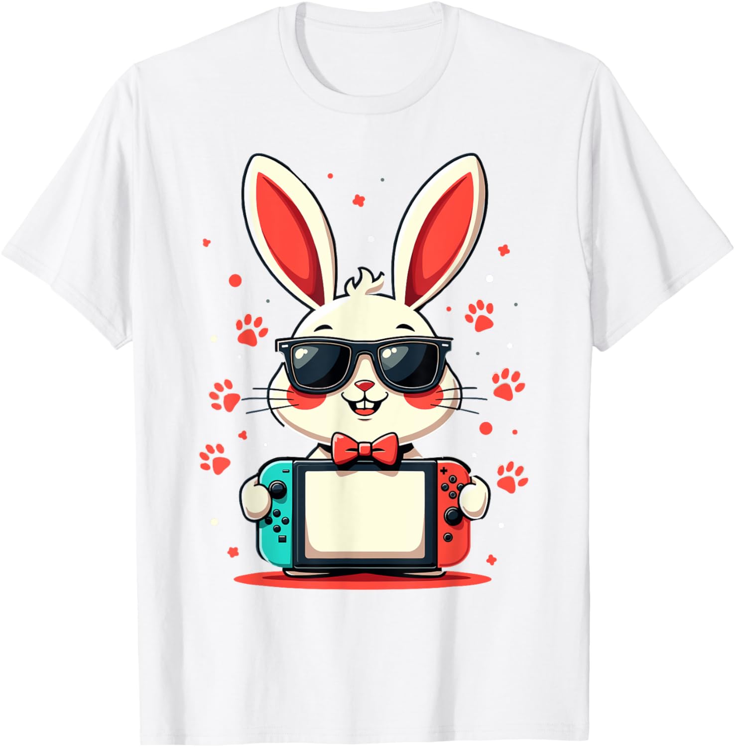 Cute Bunny Gaming Controller T-Shirt for Easter Gamer Boys Gifts - 16