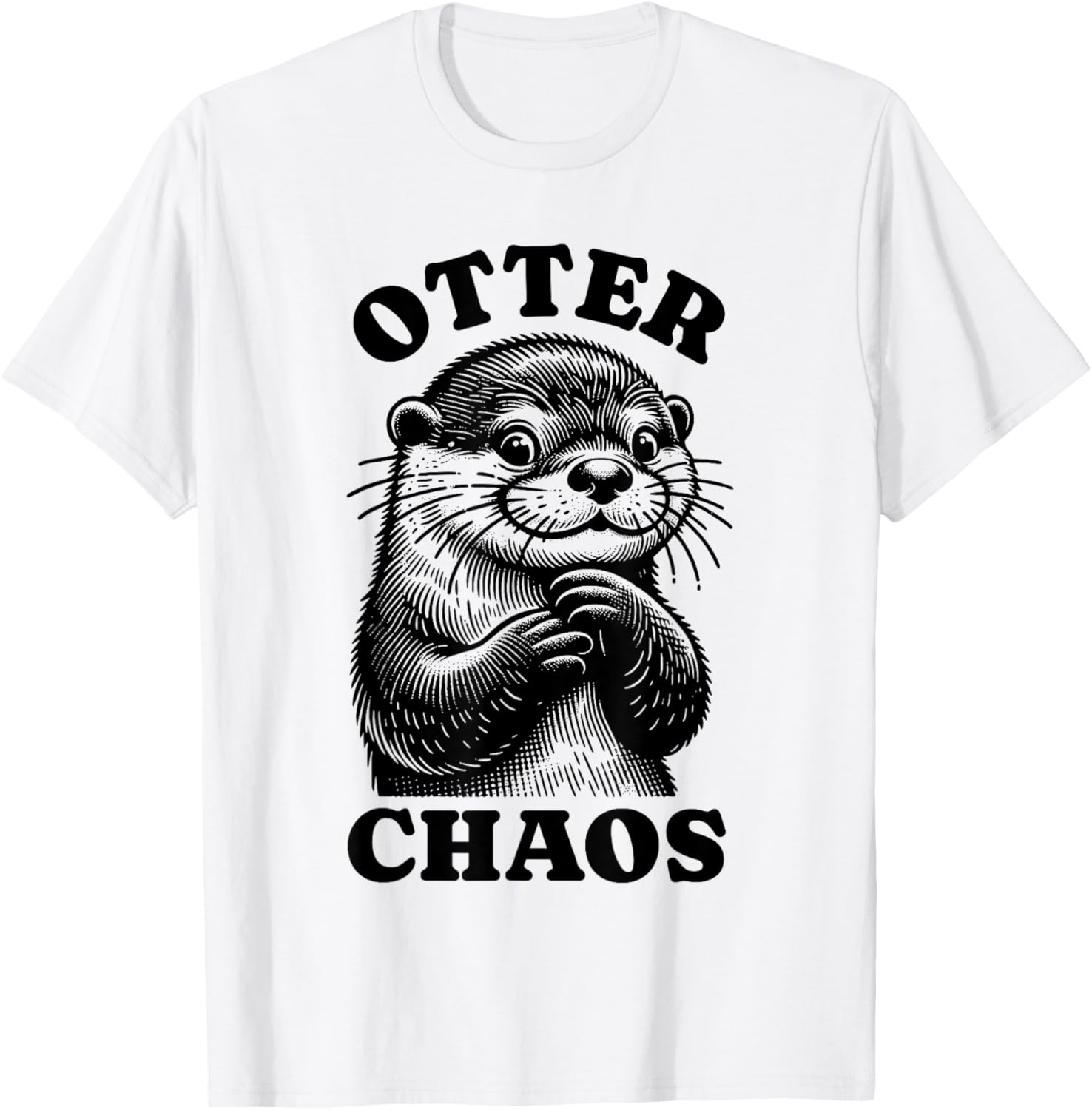 Silly Otter Chaos T-Shirt for Fun-Loving Animal Lovers - 7