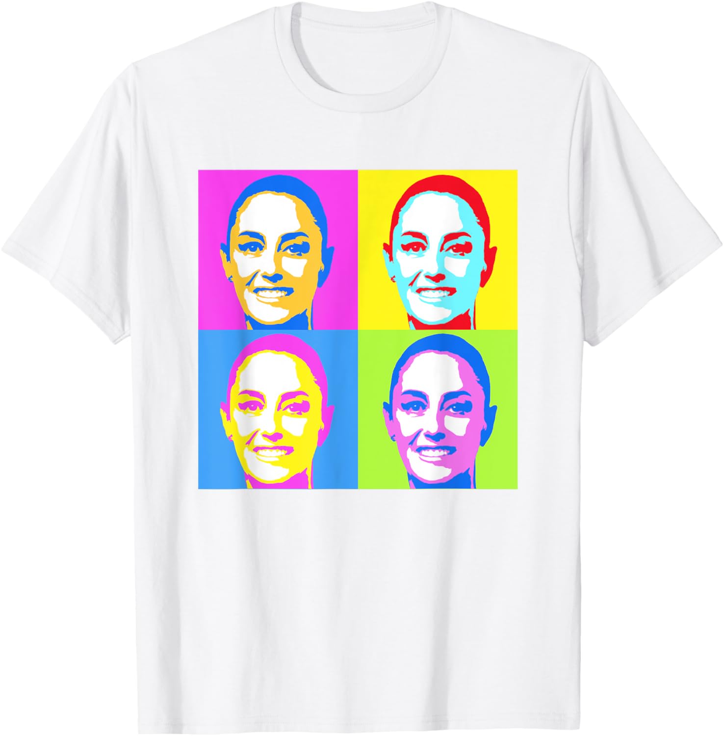 Claudia Sheinbaum Pop Art T-Shirt for Supporters of Mexico's President - 28