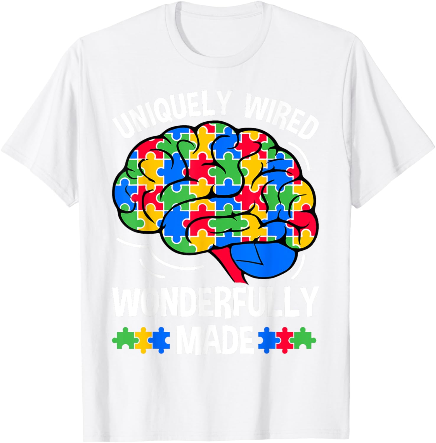 Uniquely Wired Wonderfully Made Autism Awareness T-Shirt for Kids - 9