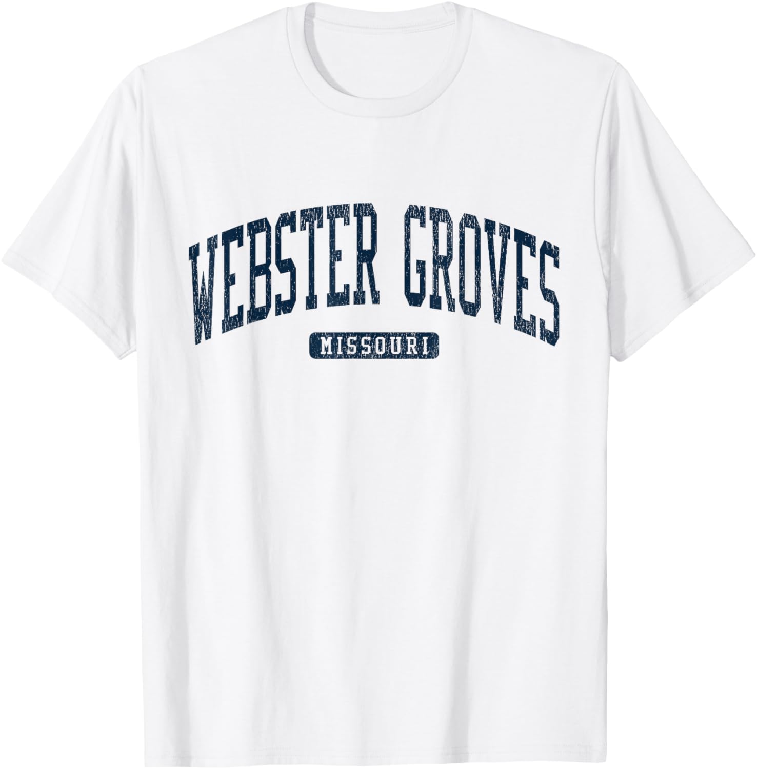 Webster Groves Missouri College Style Blue T-Shirt for Students and Alumni - 12