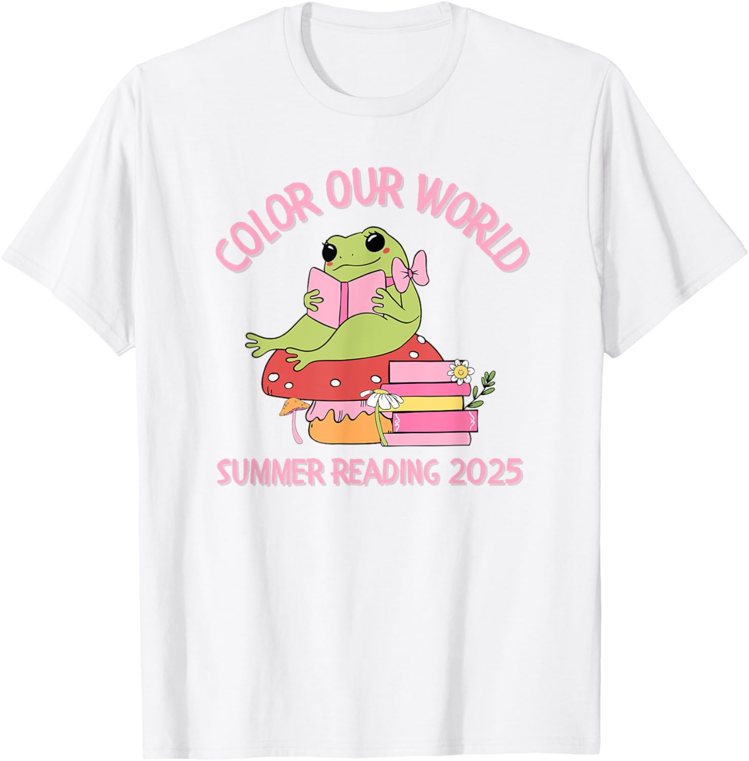 Color Our World Summer 2025 Frog T-Shirt for Kids - Fun Reading Program Apparel - 20