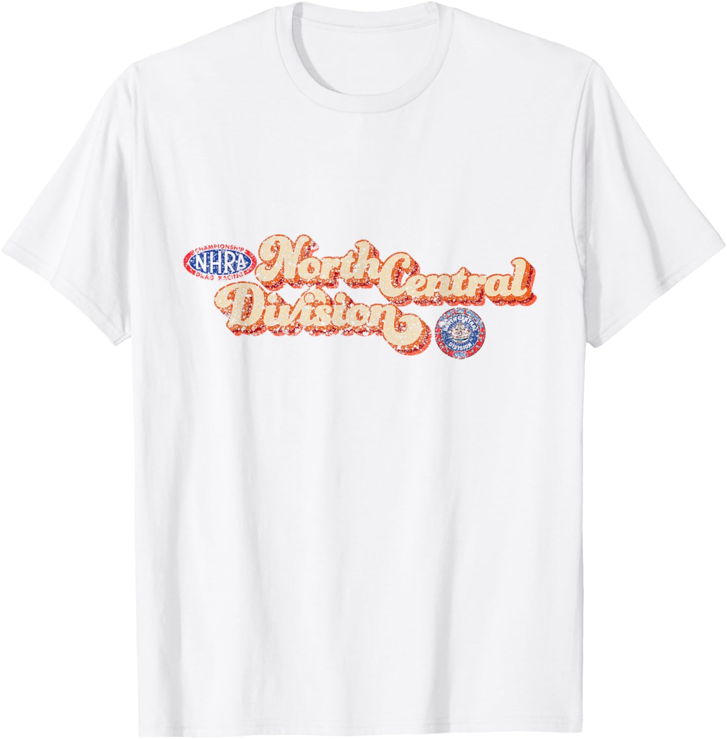 Vintage NHRA North Central Division T-Shirt for Racing Fans - 17