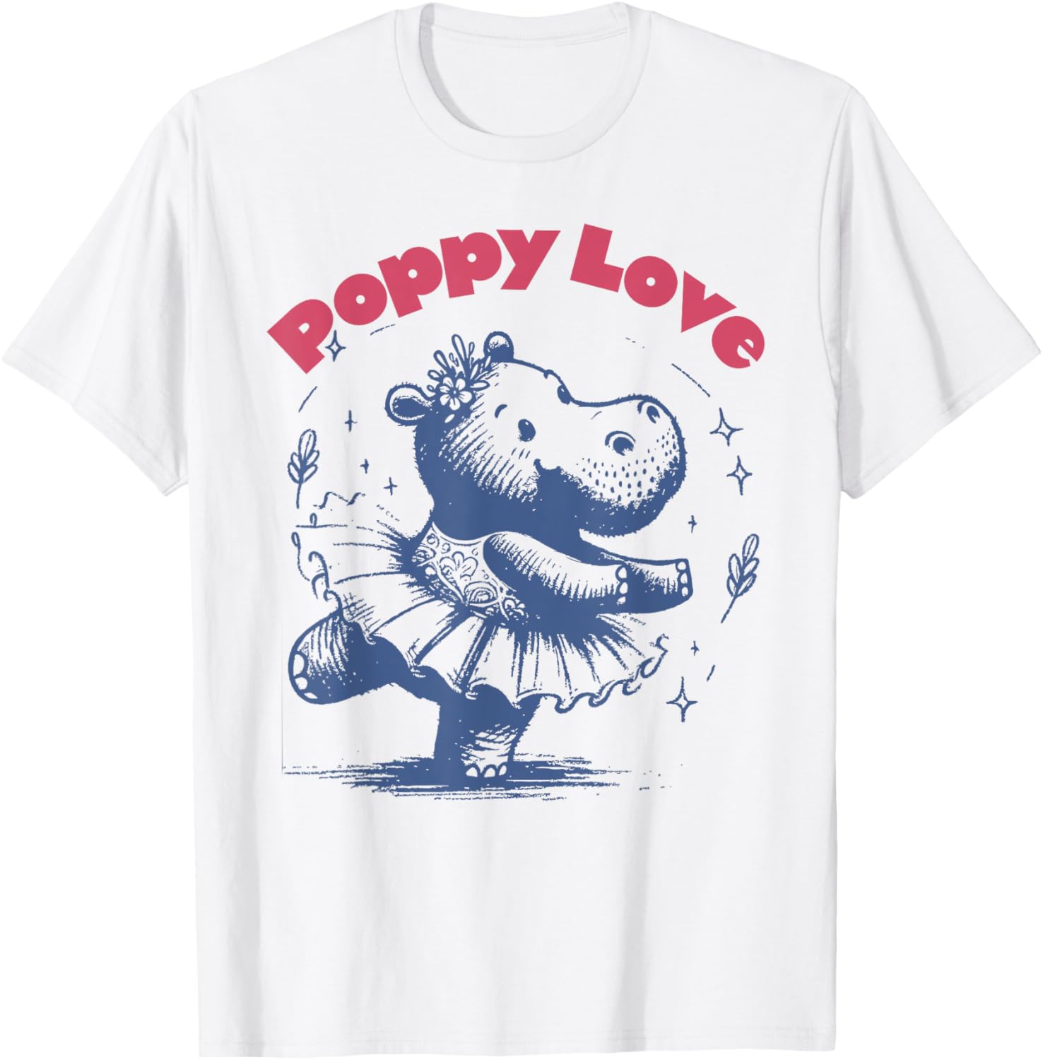 Cute Baby Pygmy Hippo Poppy T-Shirt for Richmond Fans and Animal Lovers - 3