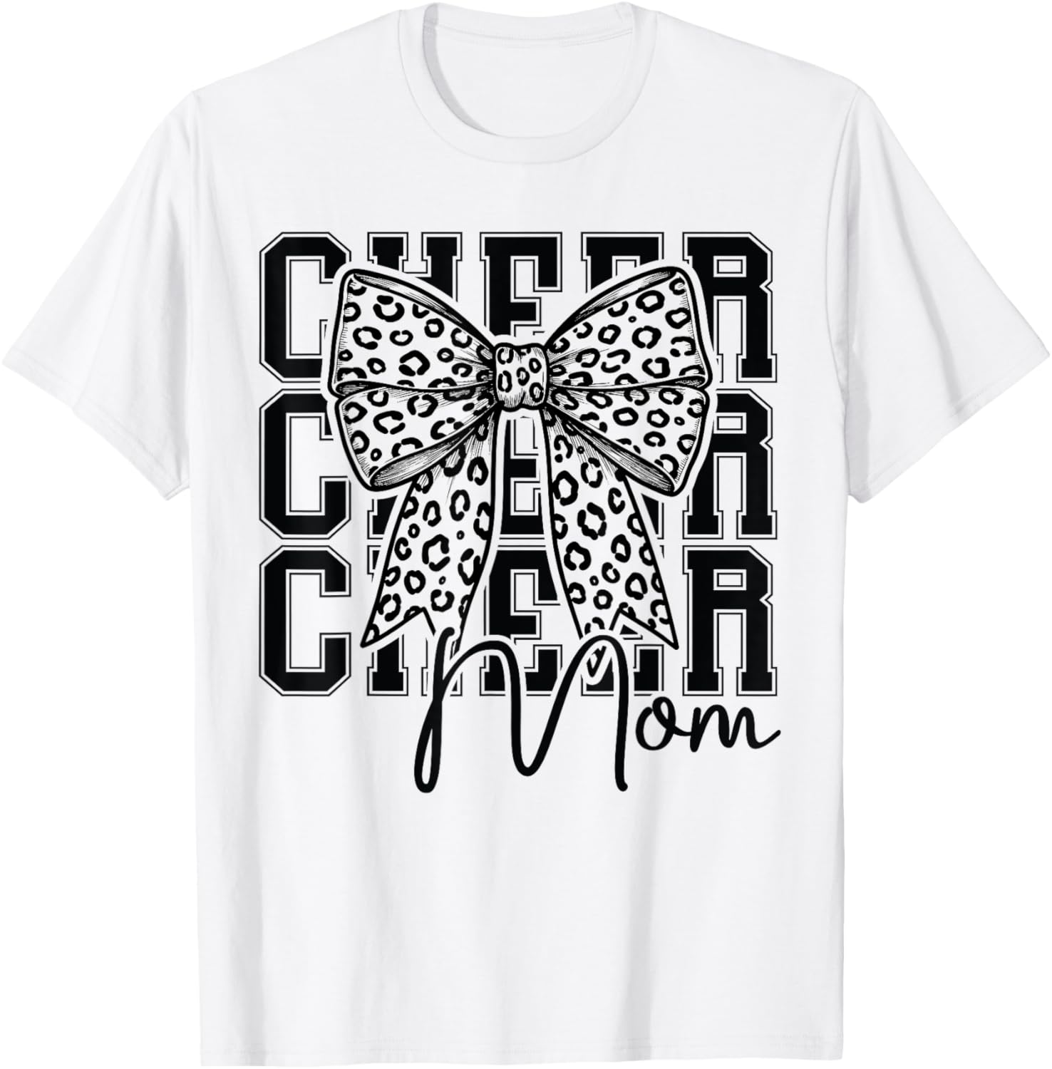Cheer Mom Cheerleader T-Shirt for Biggest Fan Mother's Day Gift - 18