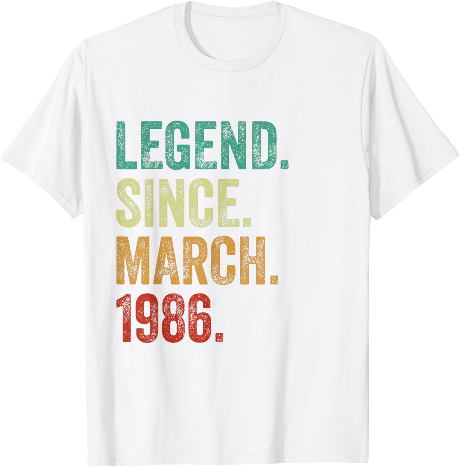 39 Years Old Legend Since March 1986 Birthday T-Shirt for Him or Her - 11
