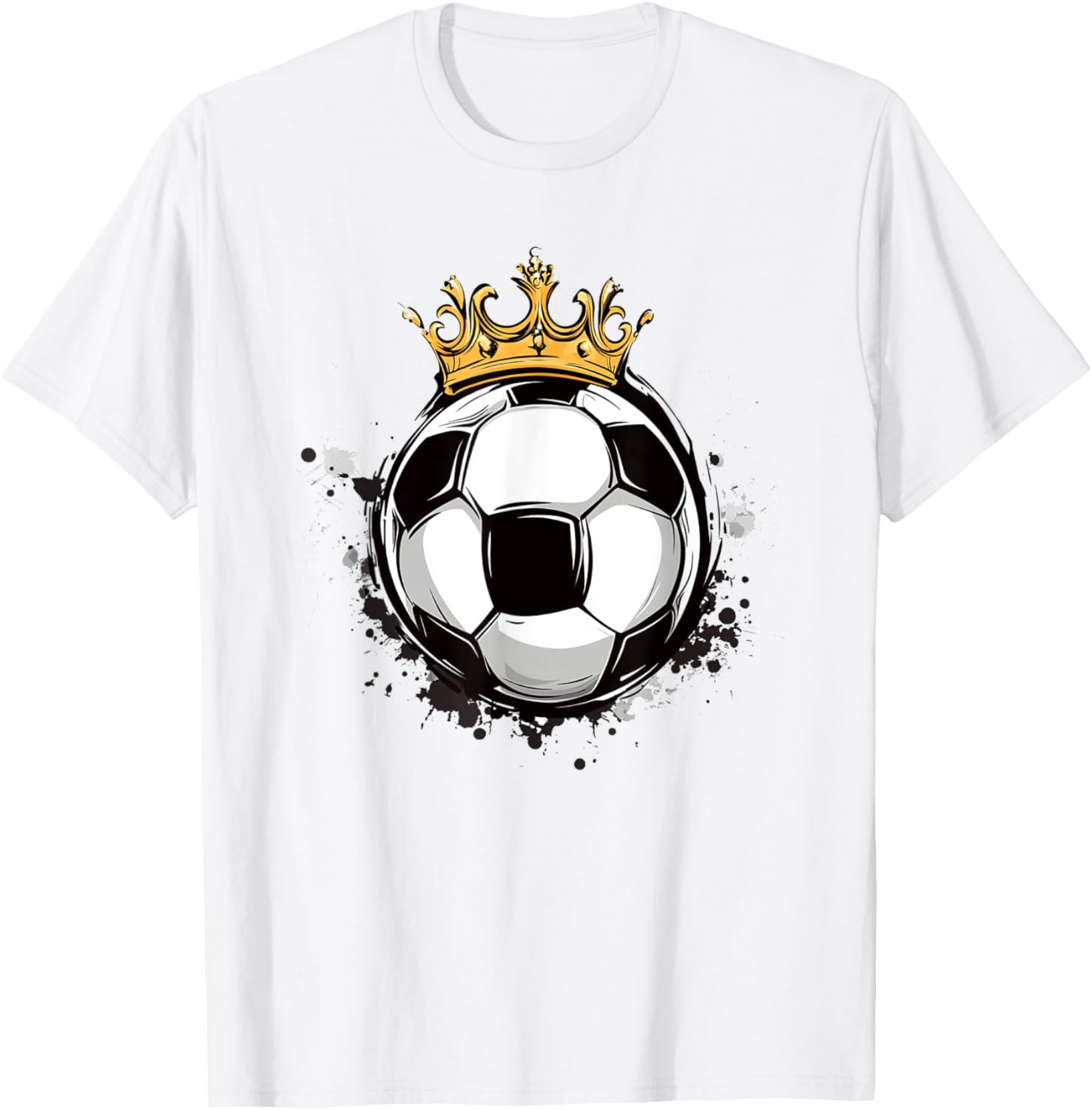 Soccer Royalty T-Shirt with Crowned Ball for Kids - Stylish Sports Wear - 5