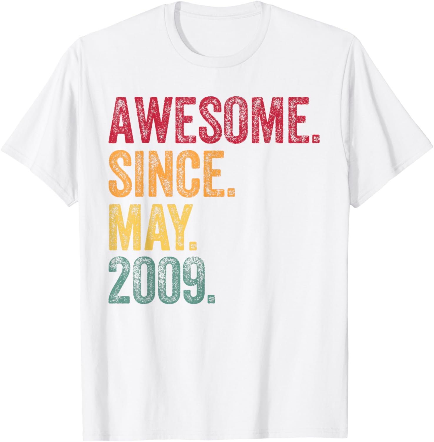 Vintage 16th Birthday T-Shirt Awesome Since May 2009 Gift Idea - 22