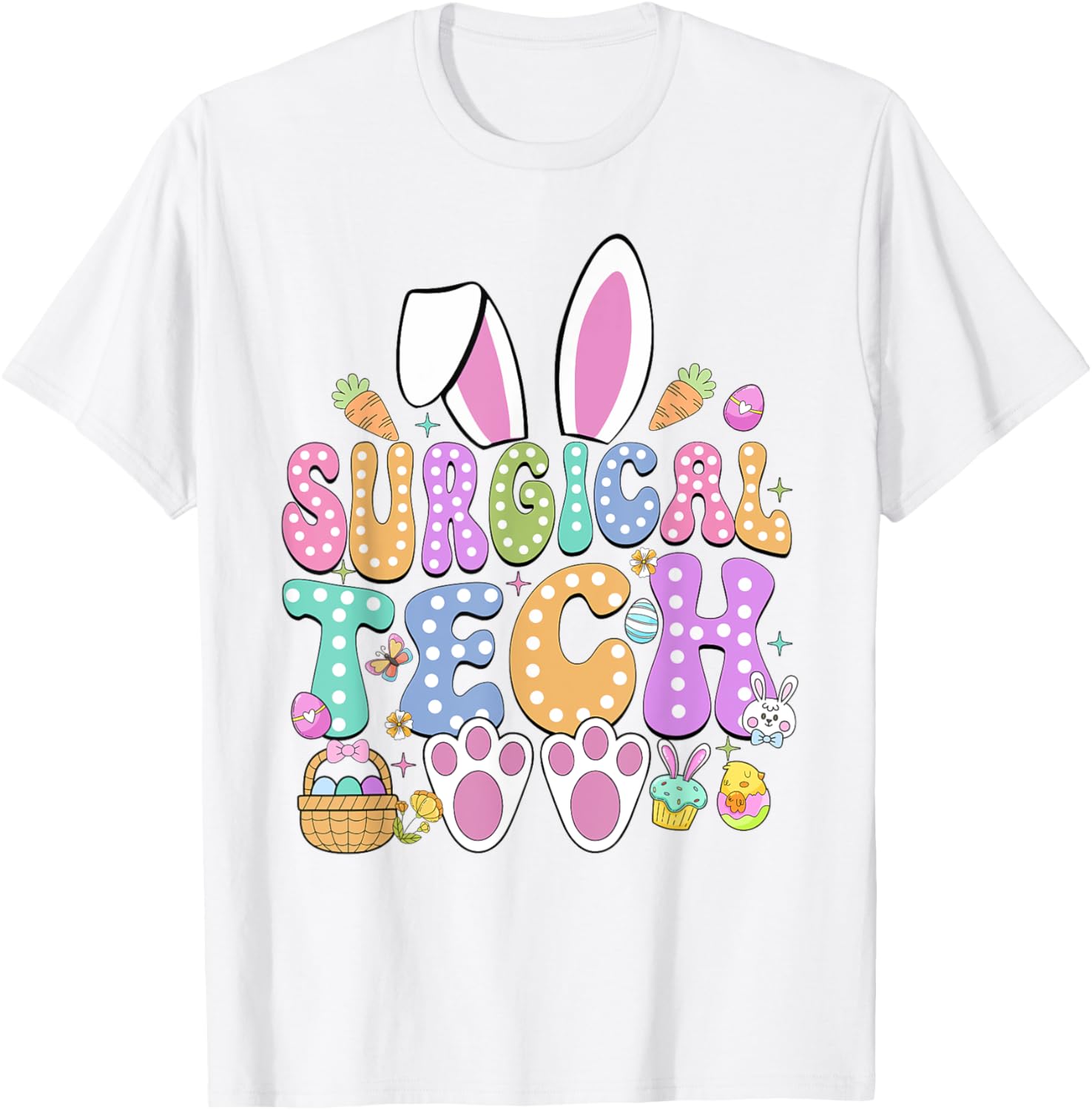 Surgical Tech Easter Bunny T-Shirt for Surgical Technicians Fun Gift - 10