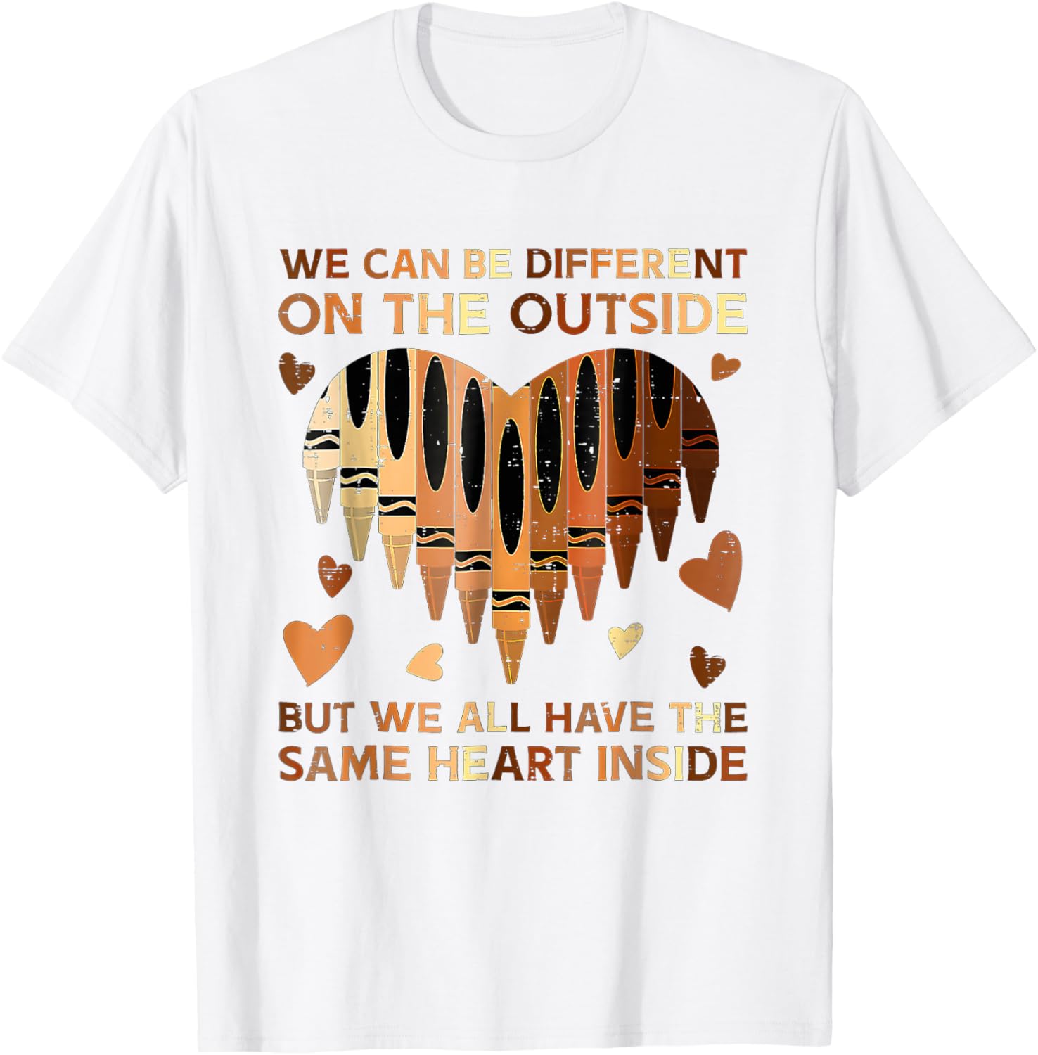 Same Heart Inside Black History Month Afro Teacher T-Shirt for Educators - 4