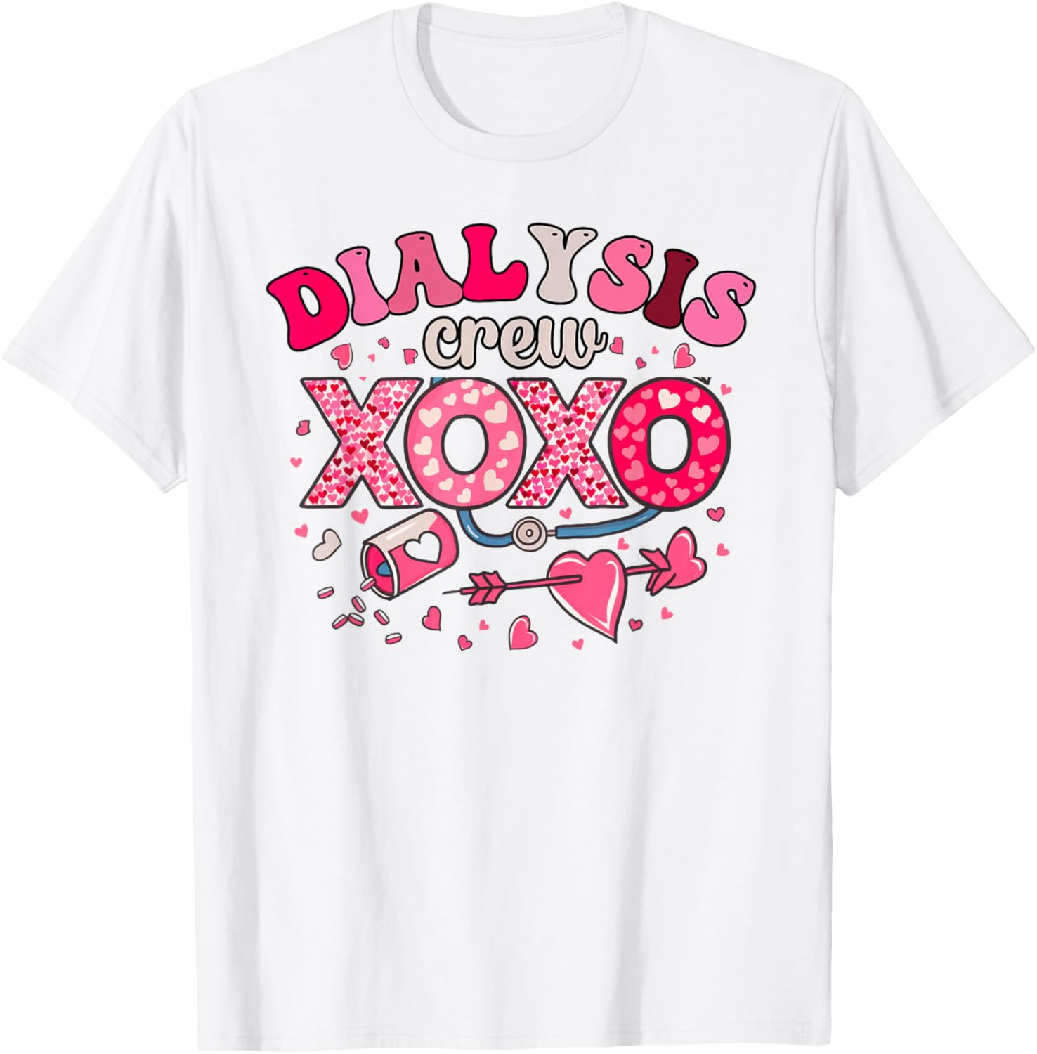 XOXO Dialysis Nurse Valentine's Day T-Shirt for Caregivers 2025 - 14