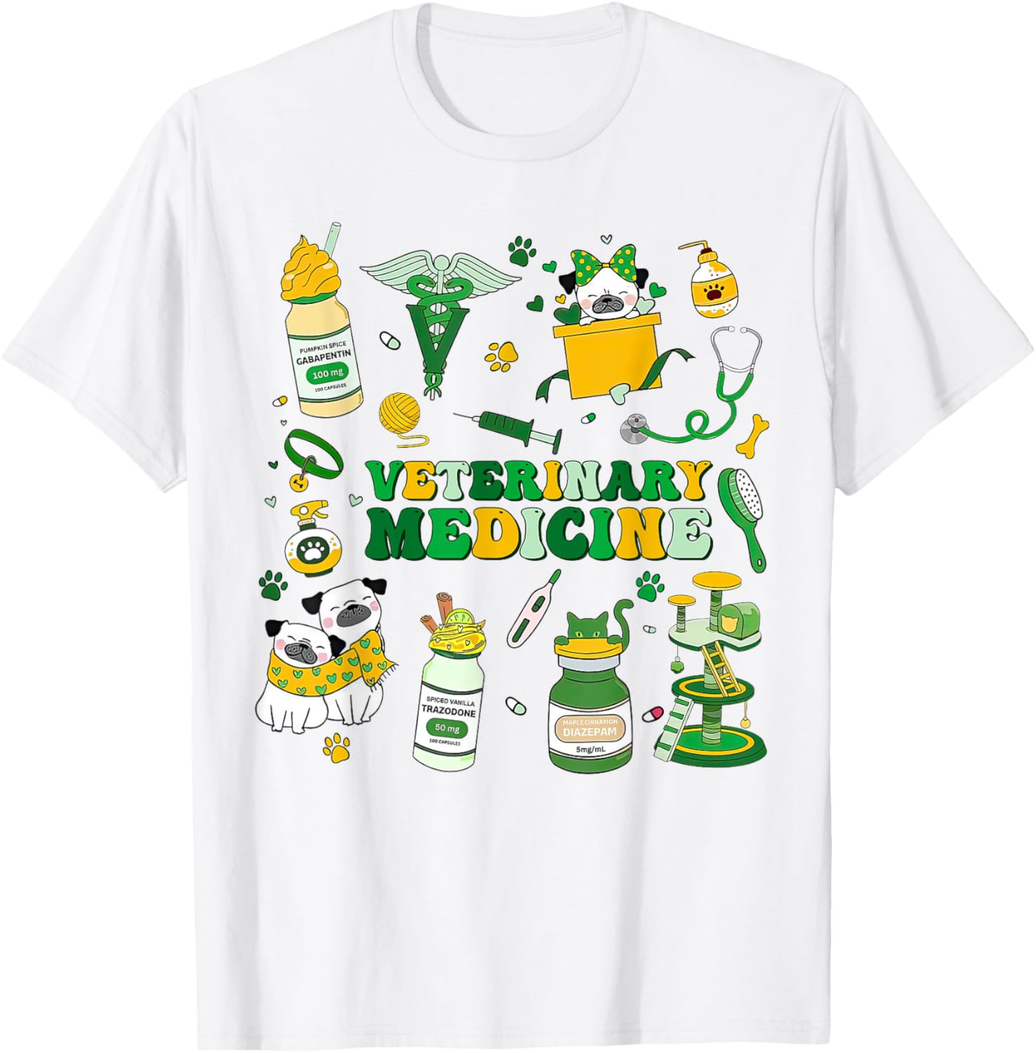 St Patrick's Day Vet Tech T-Shirt for Dog and Cat Lovers - 17