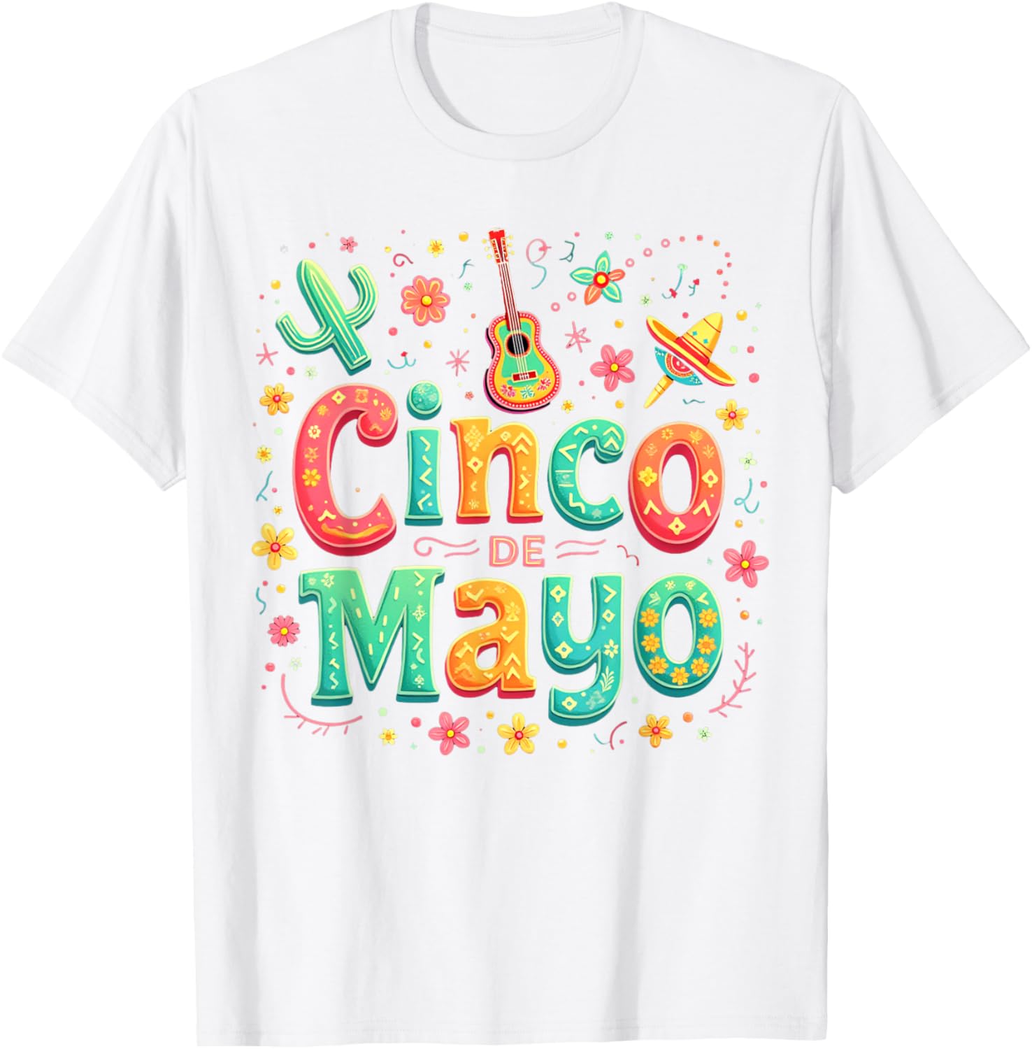 Cinco De Mayo Family Matching Let's Fiesta T-Shirt for Celebration Fun - 15