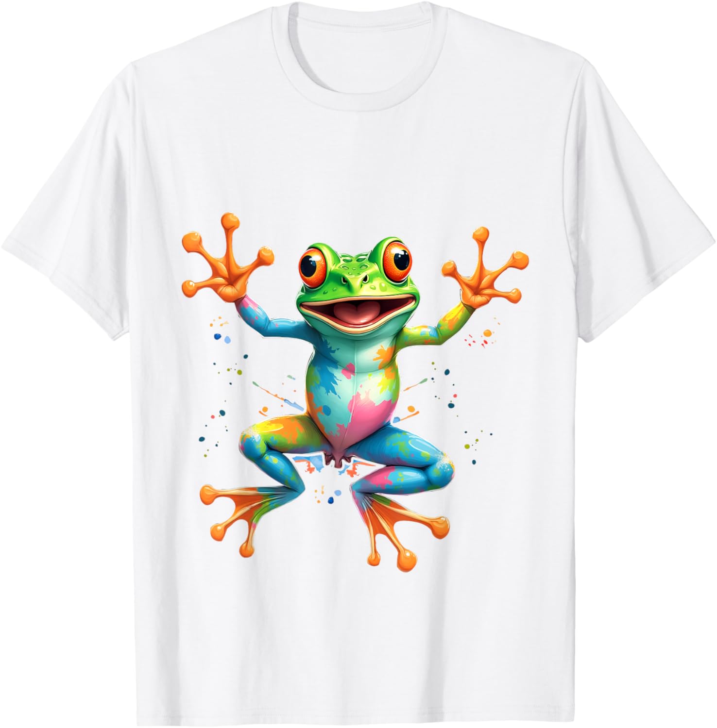 Cool Tie Dye Frog Peace Sign T-Shirt for Men, Women, and Kids - 8
