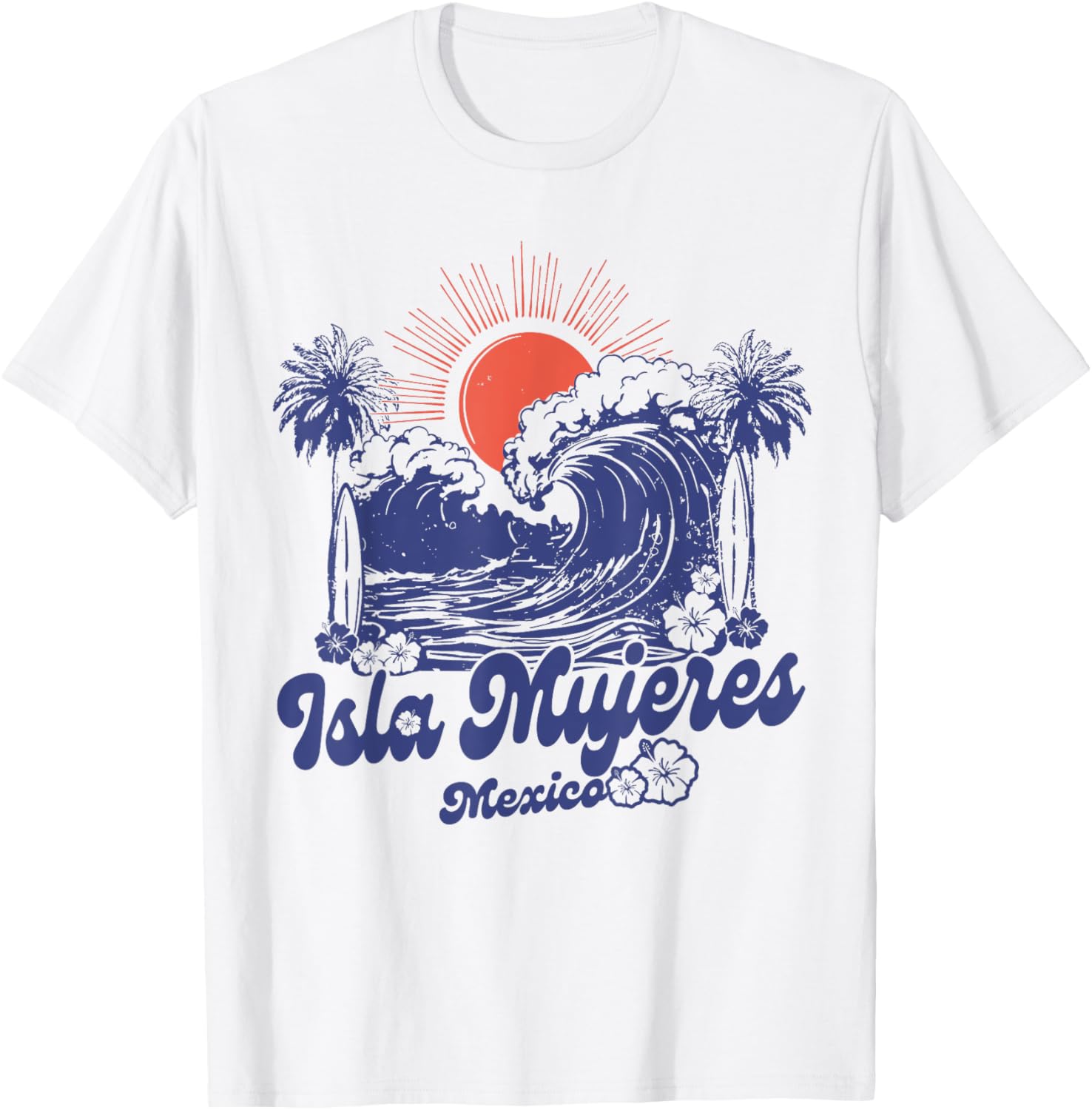Isla Mujeres 2025 Vintage Surfing T-Shirt Retro 70s Style Apparel - 8