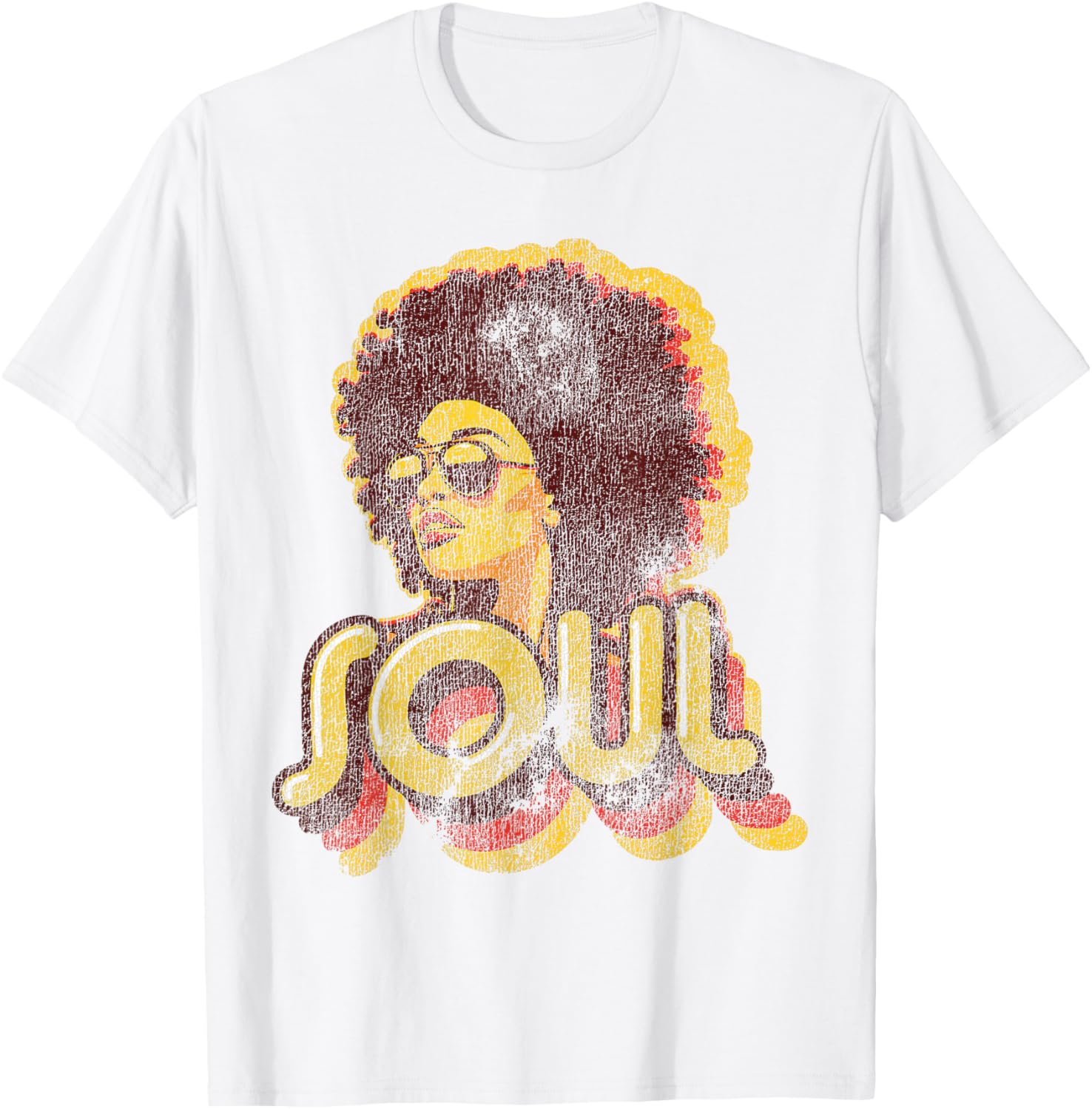 Retro 70s Funk Afro Soul T-Shirt for Vintage Style Lovers - 12