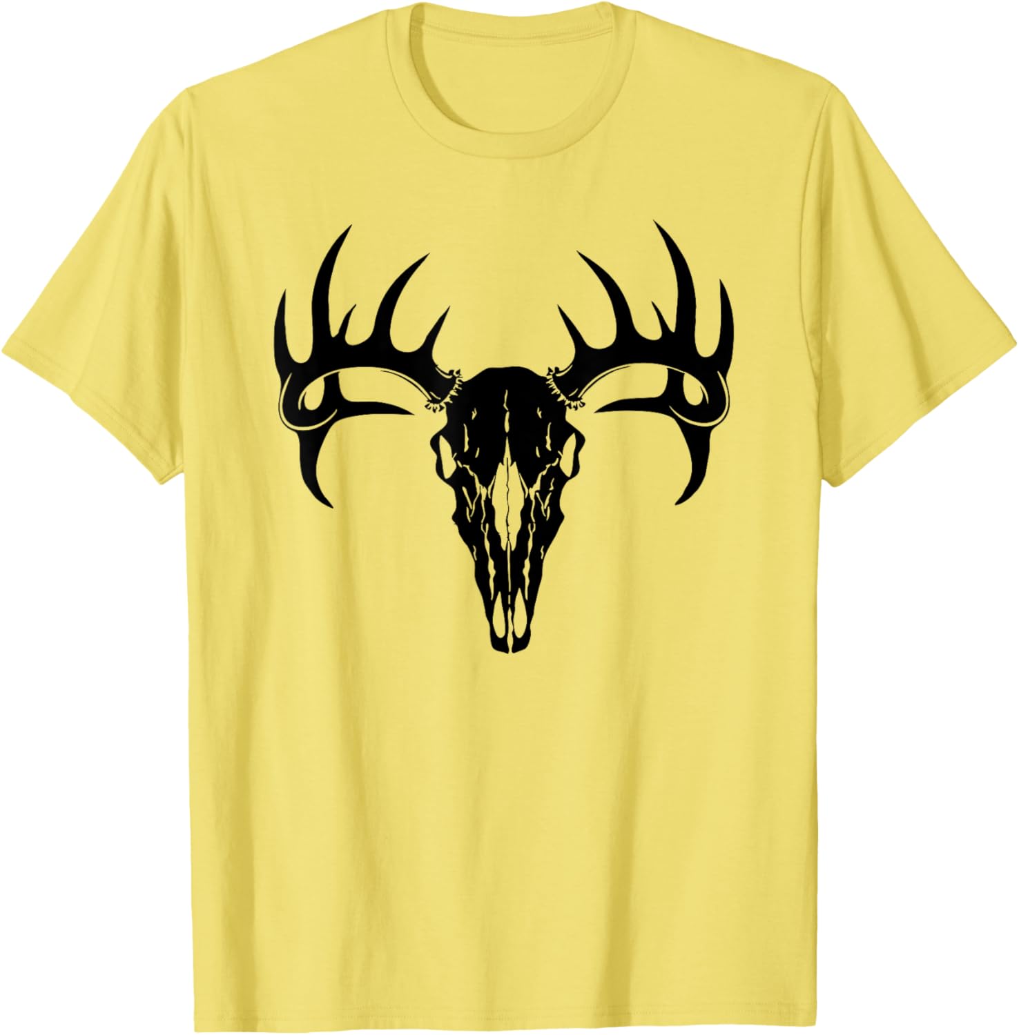 Stylish Deer Antler Deer Skull T-Shirt for Outdoor Enthusiasts - 24