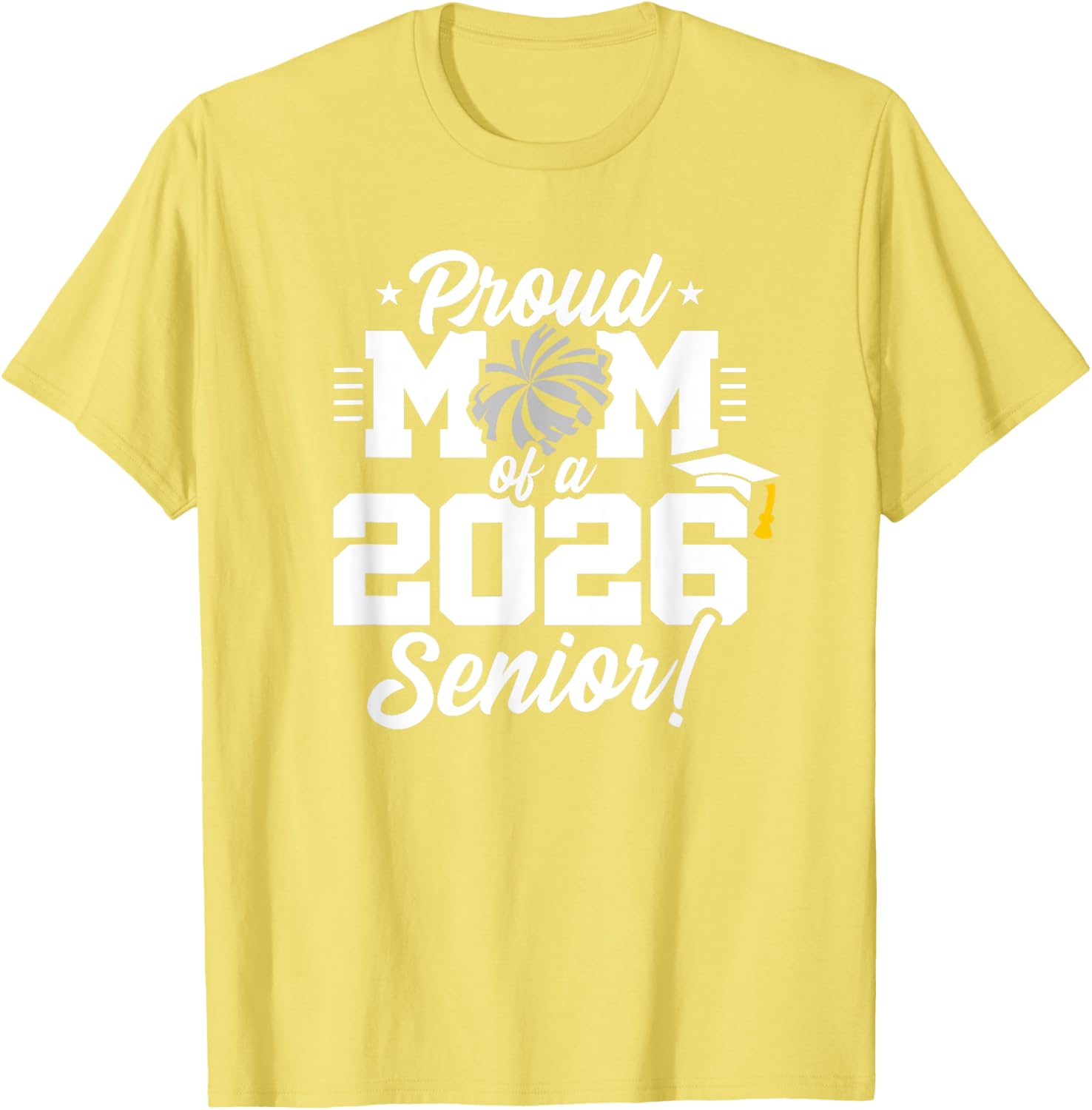 Class of 2026 Senior Cheerleader T-Shirt for Cheer Moms and Fans - 16