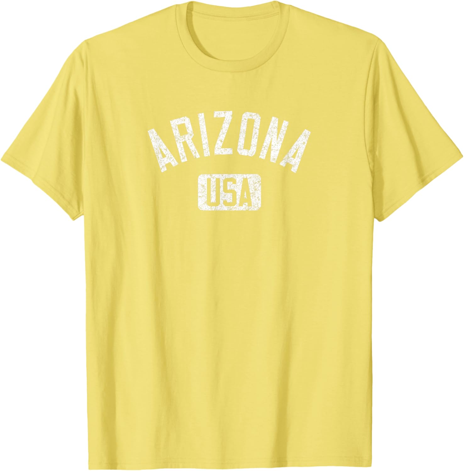 Arizona USA Distressed White Print T-Shirt for Comfortable Casual Style - 14