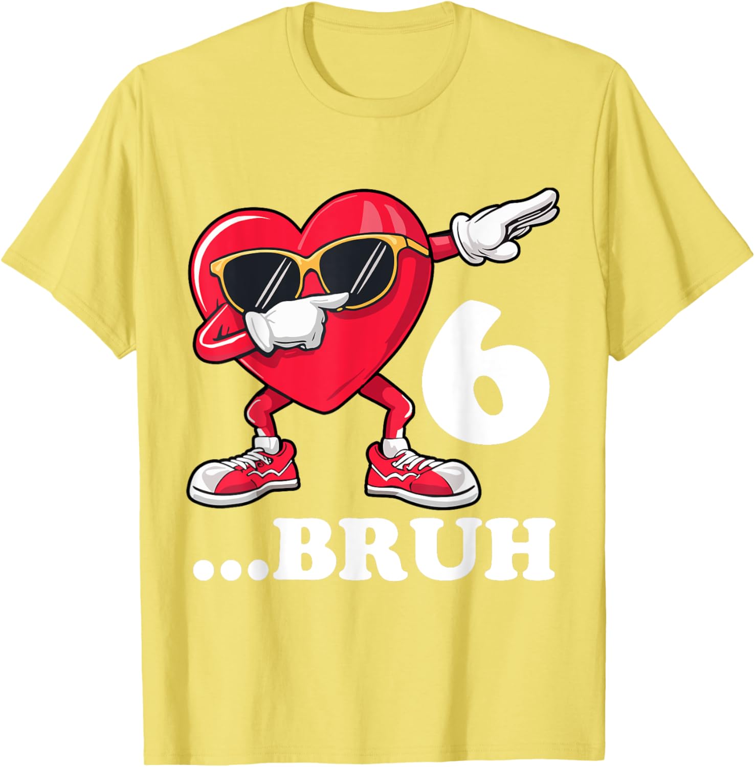 Bruh Dabbing Birthday Boy T-Shirt for 6 Year Old Fun Celebration Gear - 9