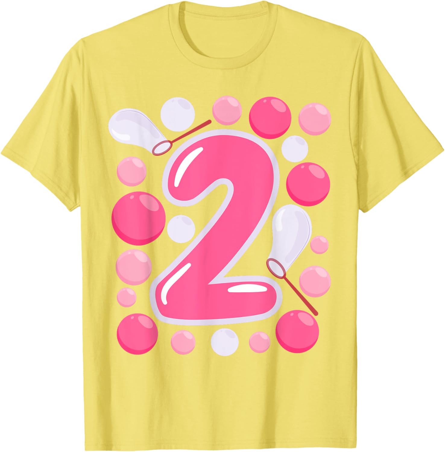 Adorable Girls 2nd Bubble Birthday Party T-Shirt for Kids Celebrations - 8