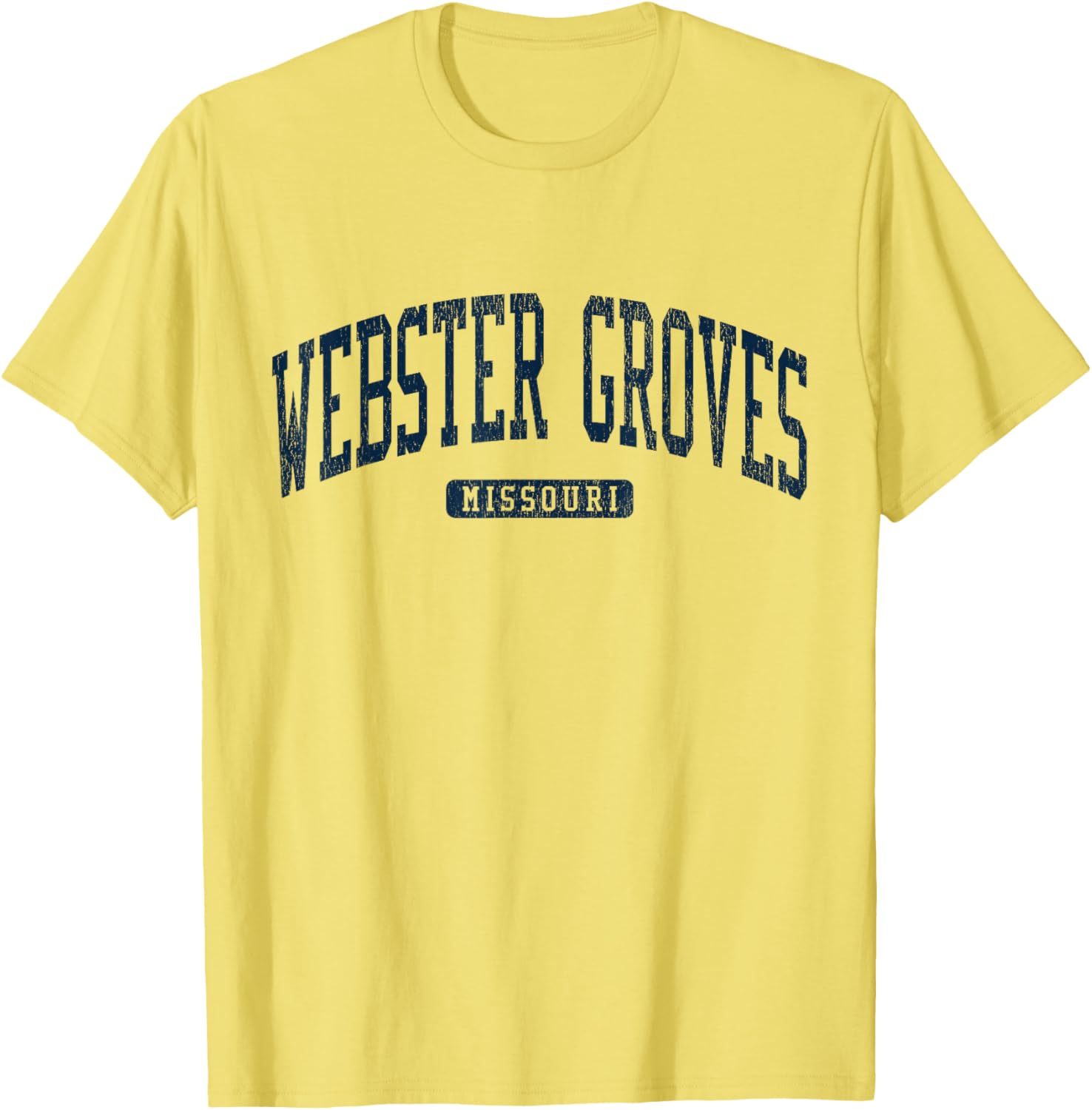Webster Groves Missouri College Style Blue T-Shirt for Students and Alumni - 6