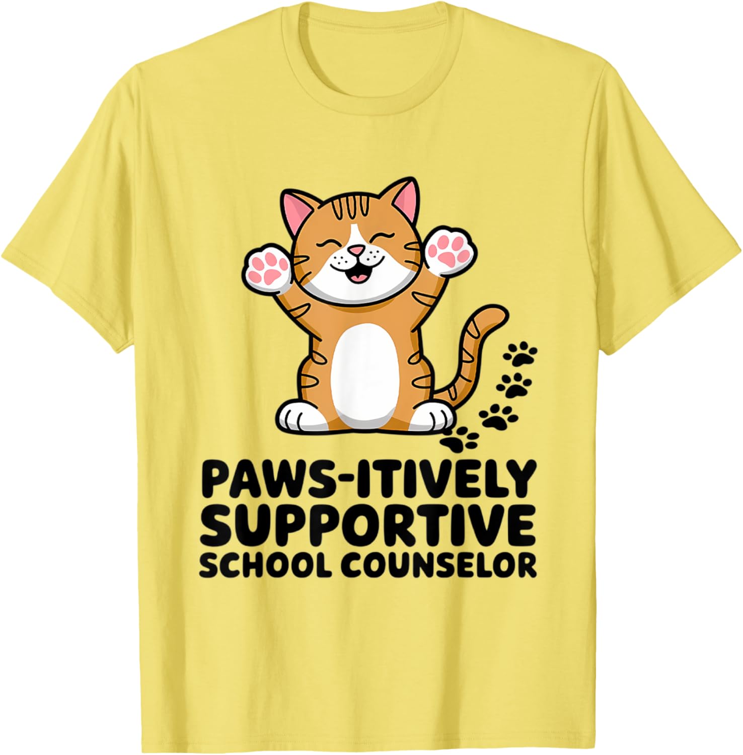 Adorable School Counselor Cat T-Shirt for Supportive Comfort and Style - 2