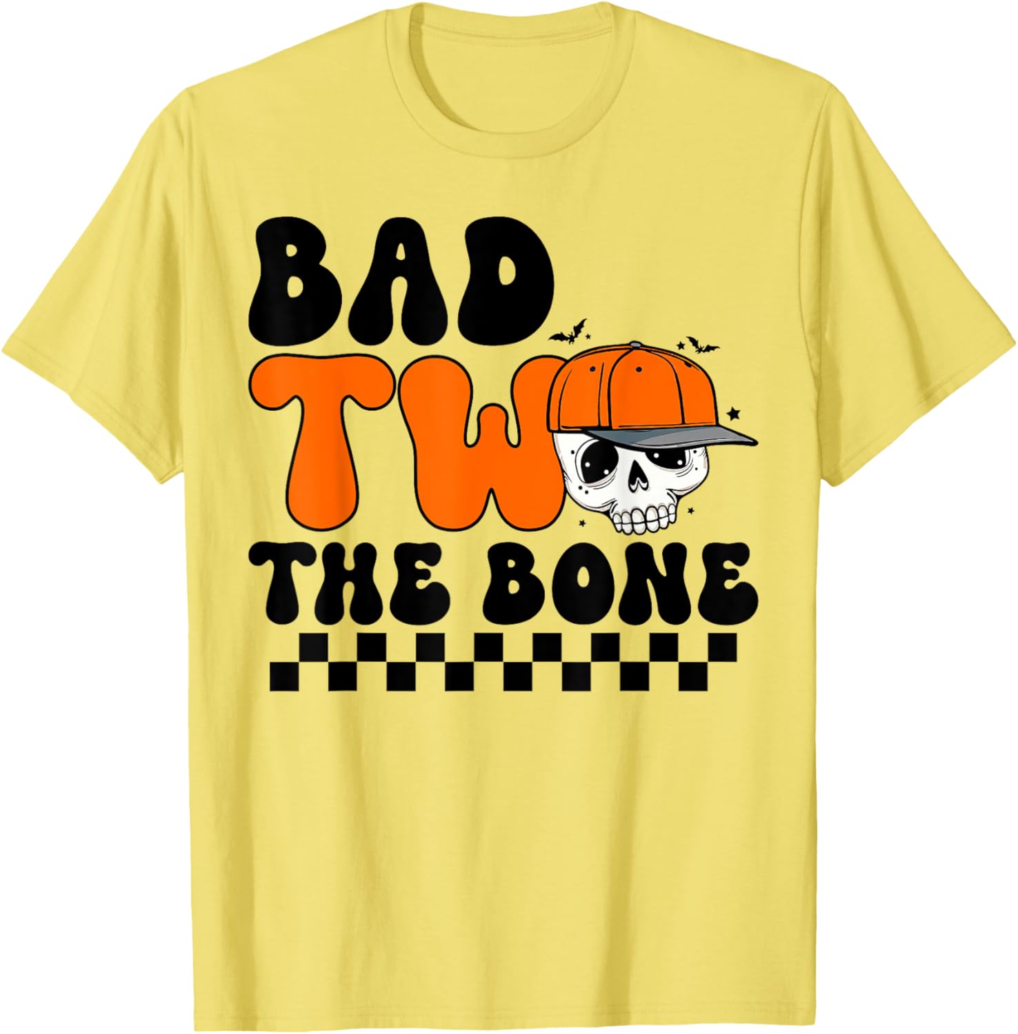 Cool Spooky 2nd Birthday T-Shirt for Boys - Bad Two The Bone Design - 8