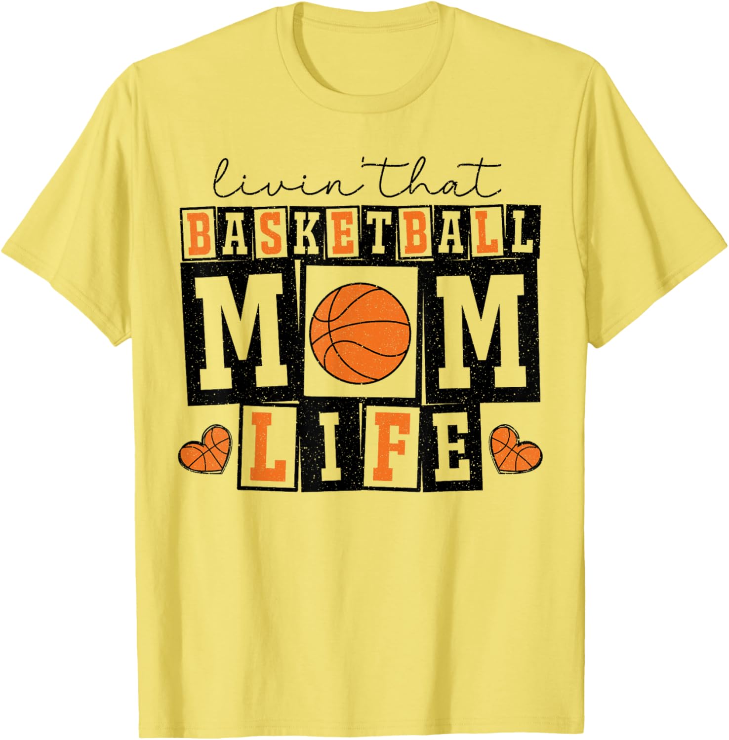 Vintage Livin Basketball Mom Life Game Day T-Shirt for Proud Moms - 3