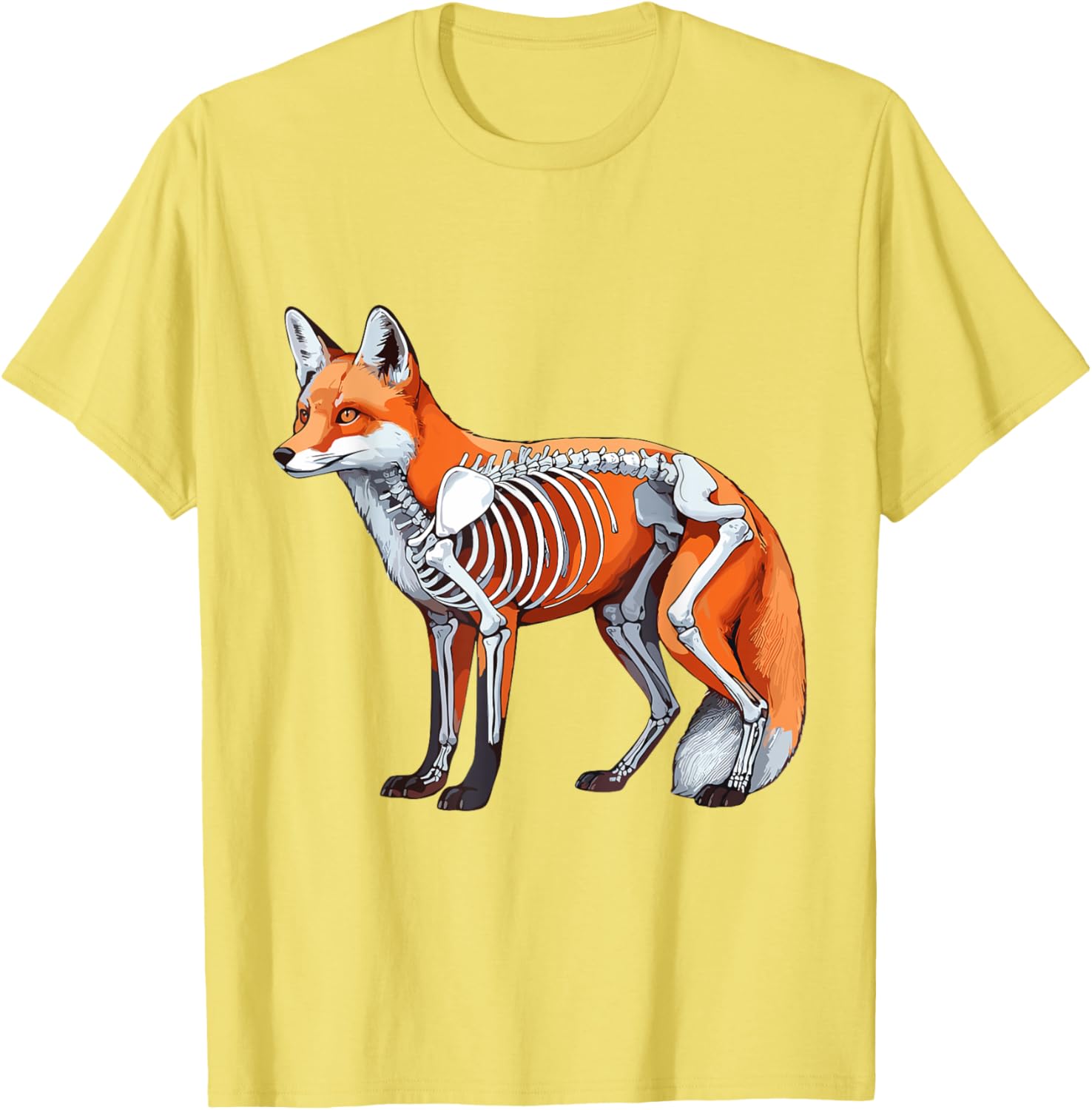 X-ray Fox Body Anatomy Radiography Skeleton T-Shirt for Anatomy Lovers - 17