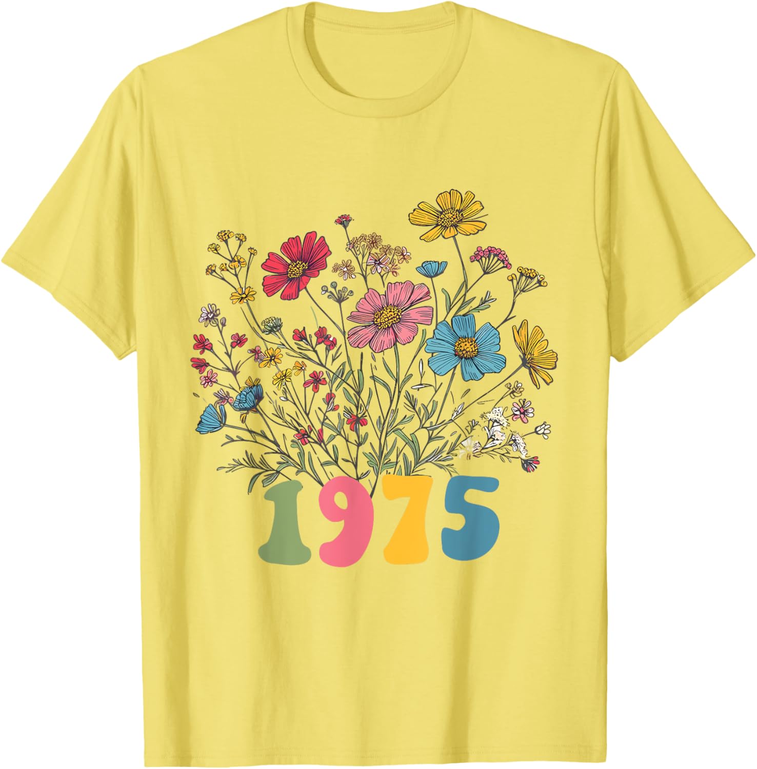 Wildflower 1975 50th Birthday T-Shirt for Women – Celebrate with Style! - 14
