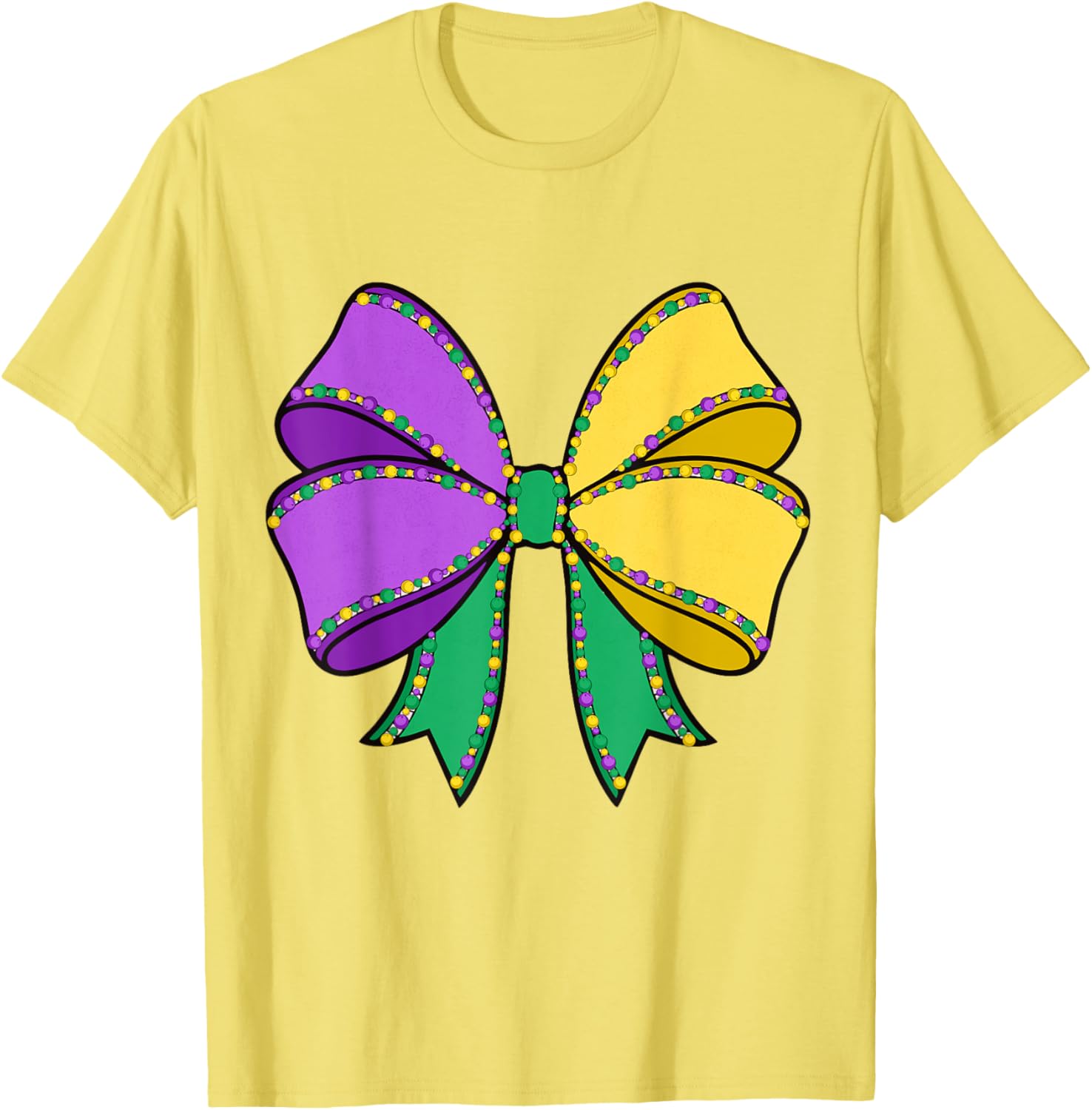 Coquette Bow Mardi Gras T-Shirt for New Orleans Carnival Festivities - 17