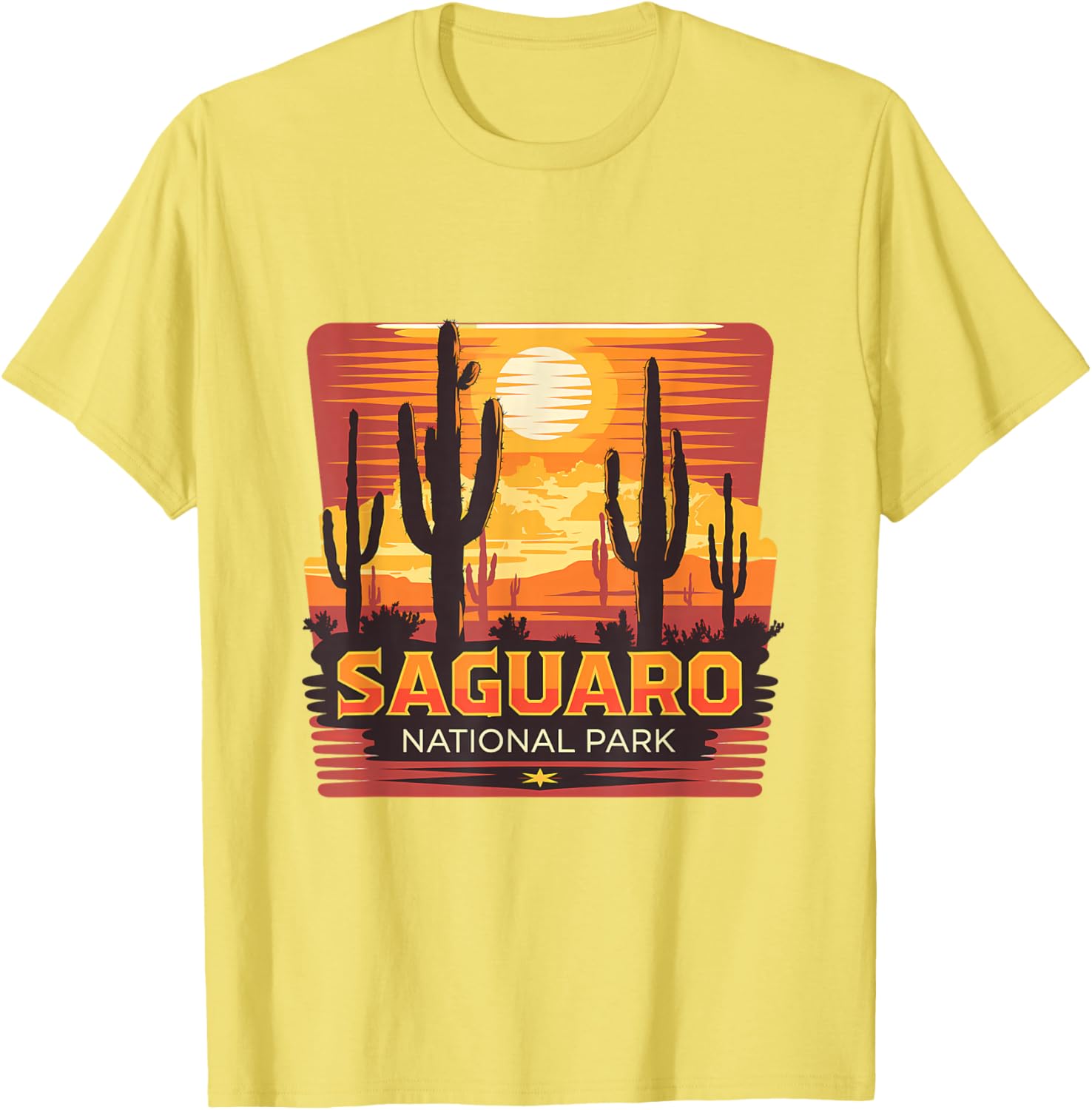 Saguaro National Park Desert Sun Scene T-Shirt for Nature Lovers - 6