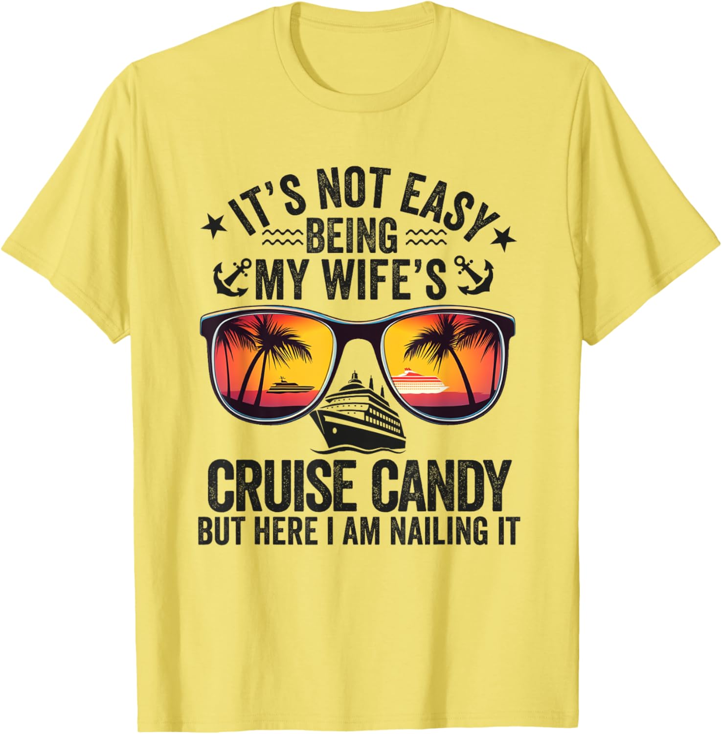Wife's Cruise Candy Husband T-Shirt Perfect for Fun Vacation Adventures - 8