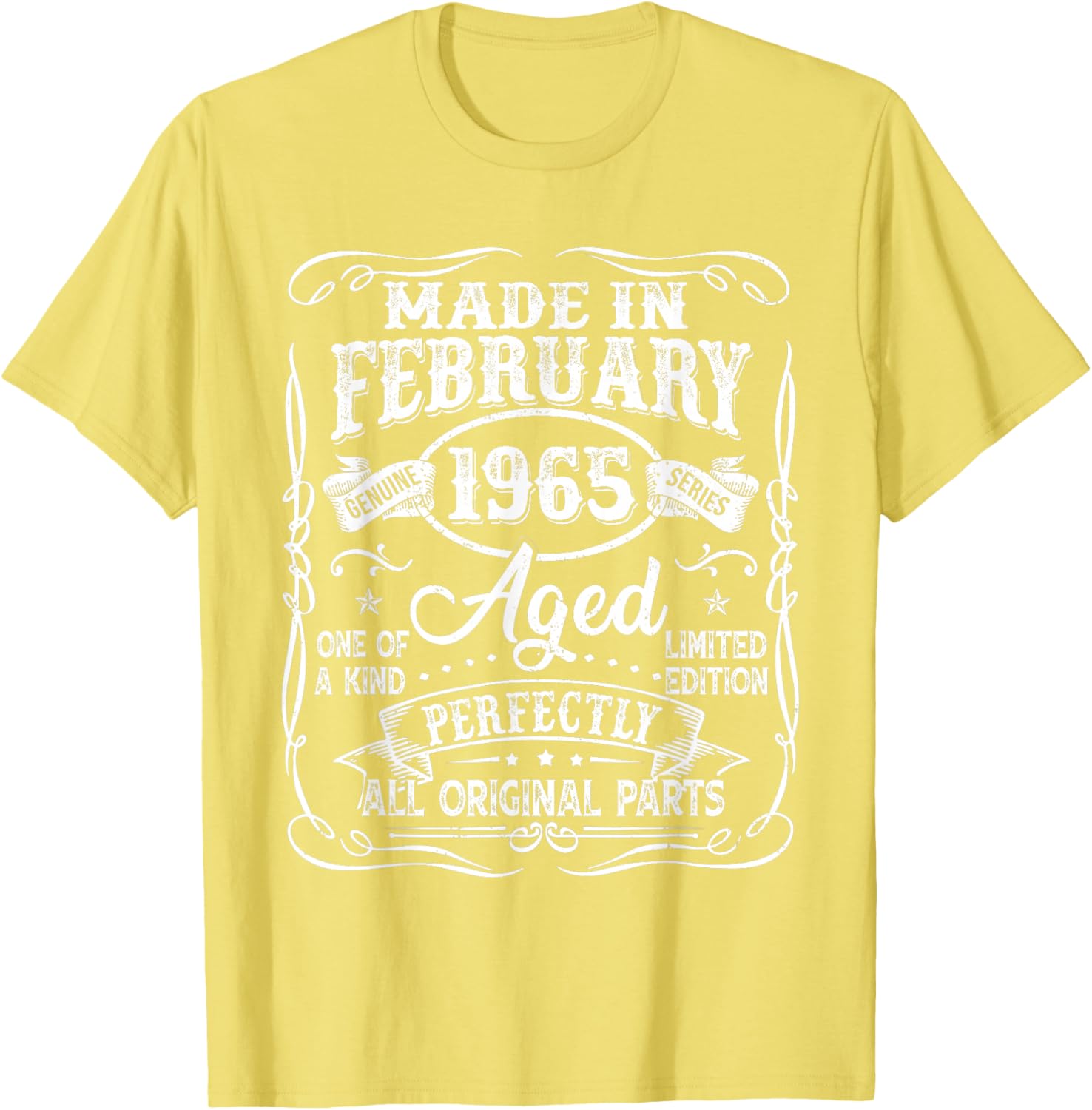 Vintage 60th Birthday T-Shirt for Men Born in February 1965 - 9
