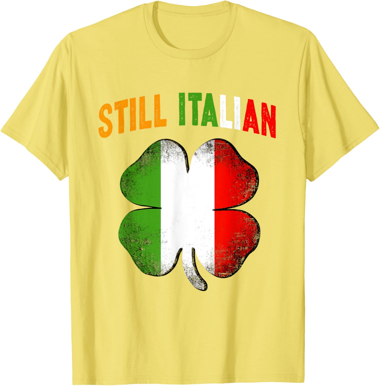 Still Italian Shamrock St Patrick's Day T-Shirt Clover Italy Flag Design - 21