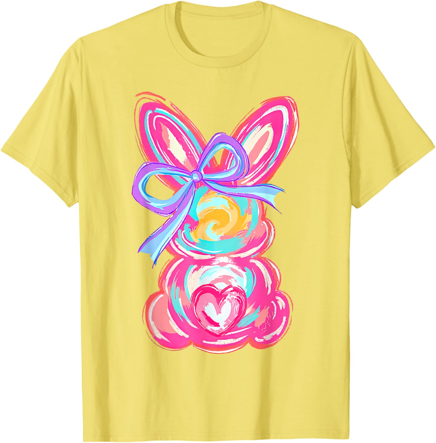 Coquette Bow Bunny Easter Shirt for Women and Girls Fun T-Shirt - 17