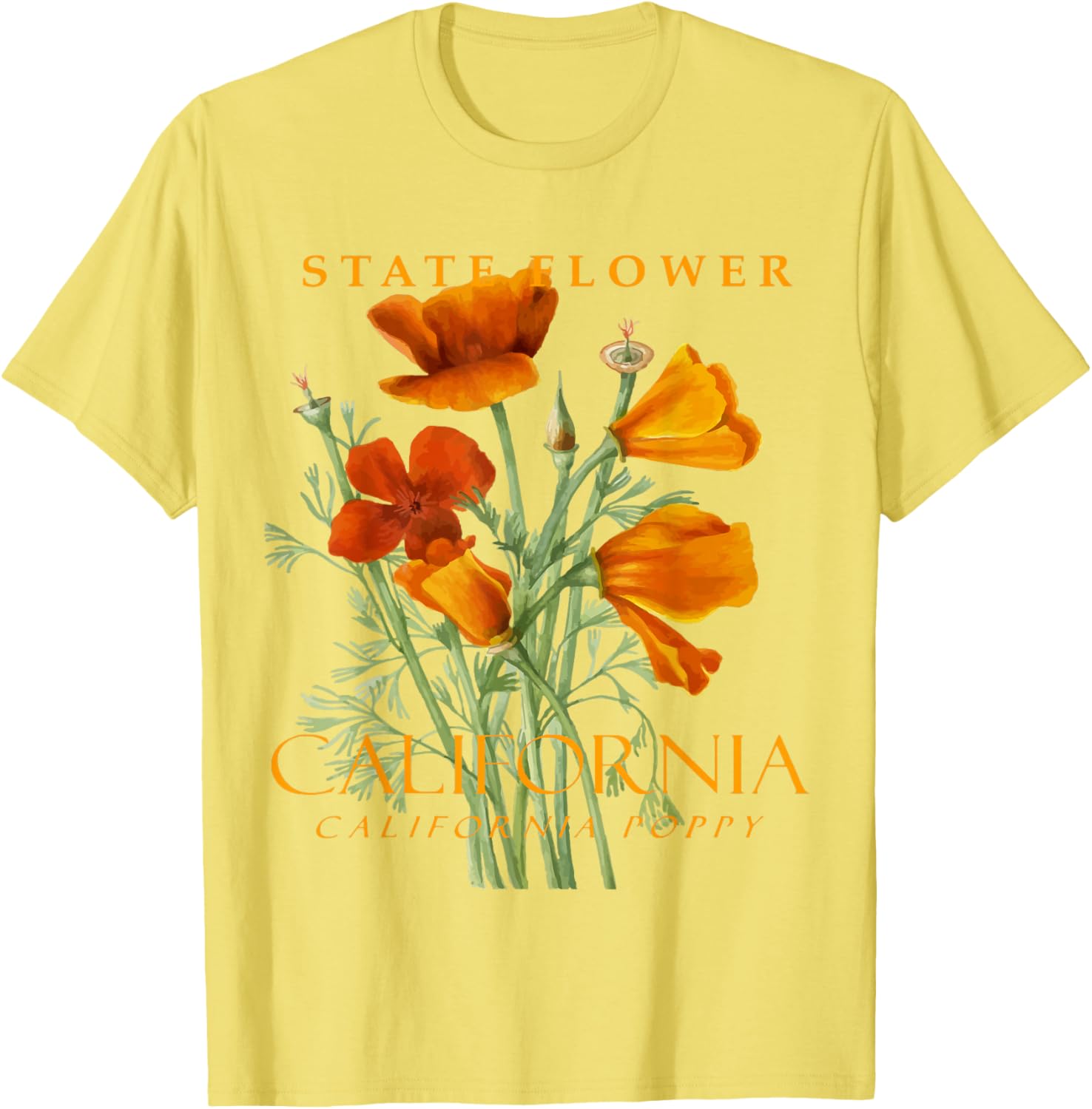 California Poppy T-Shirt for Nature Lovers - Stylish Floral Apparel - 10