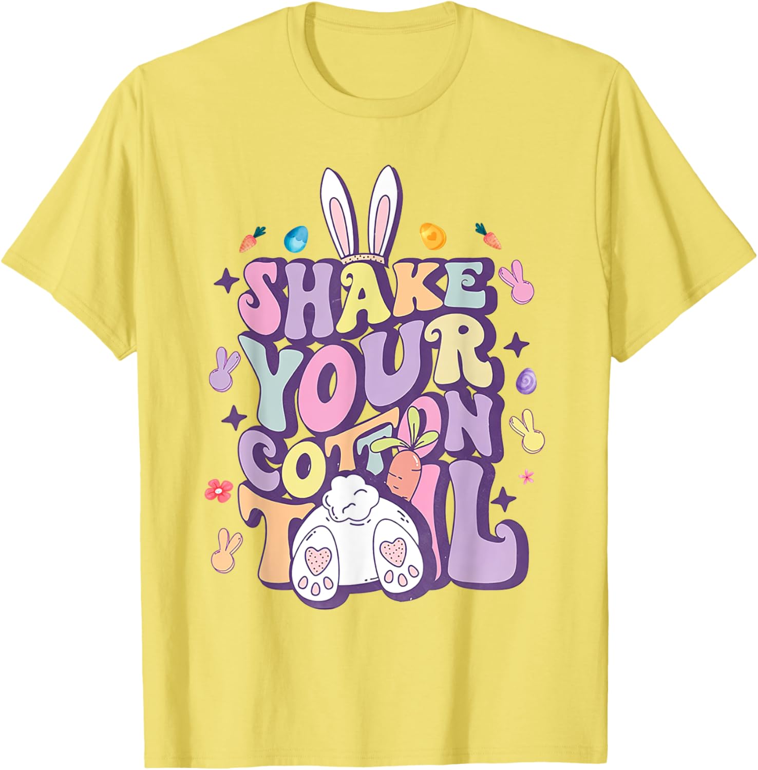 Shake Your Cotton Tail Funny Easter Bunny T-Shirt for Girls and Women - 2