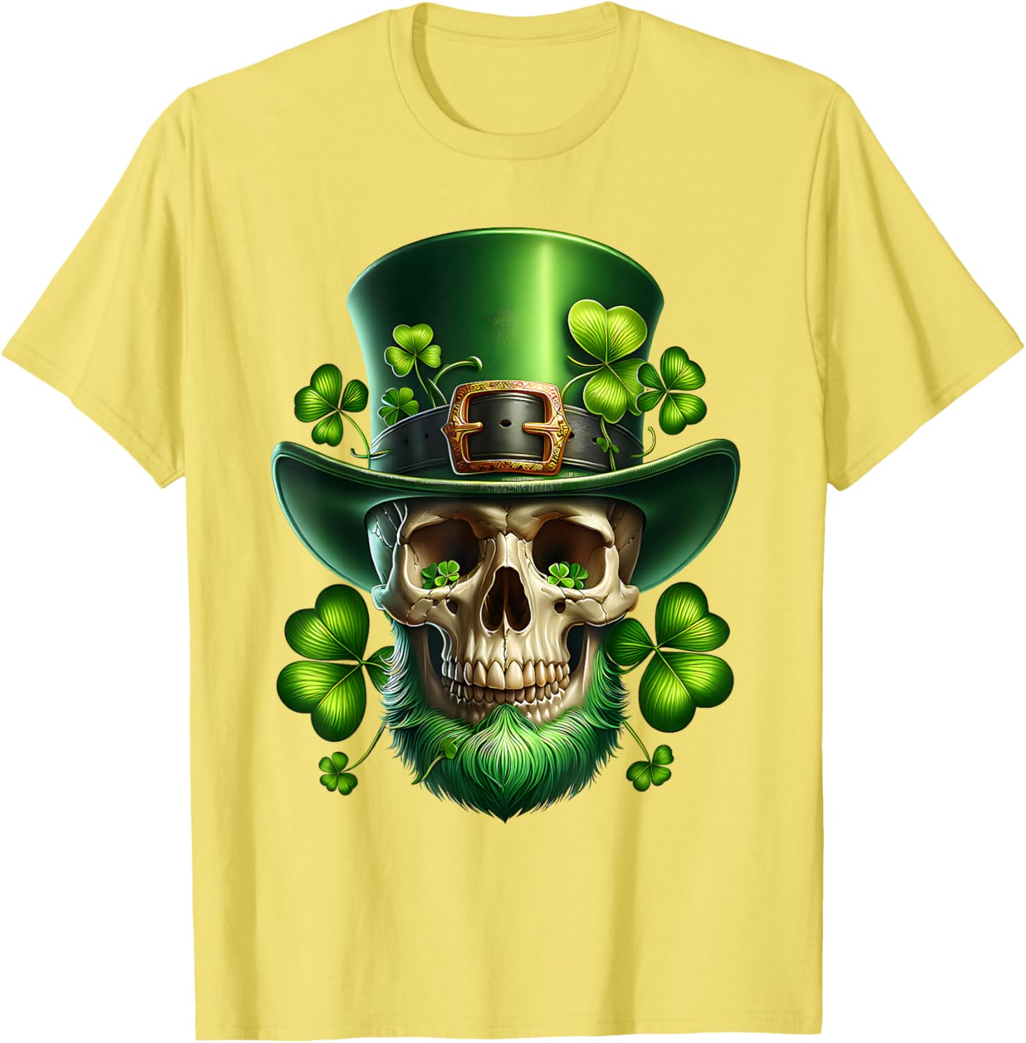 Saint Patrick's Day Sugar Skull T-Shirt for Festive Celebrations - 17