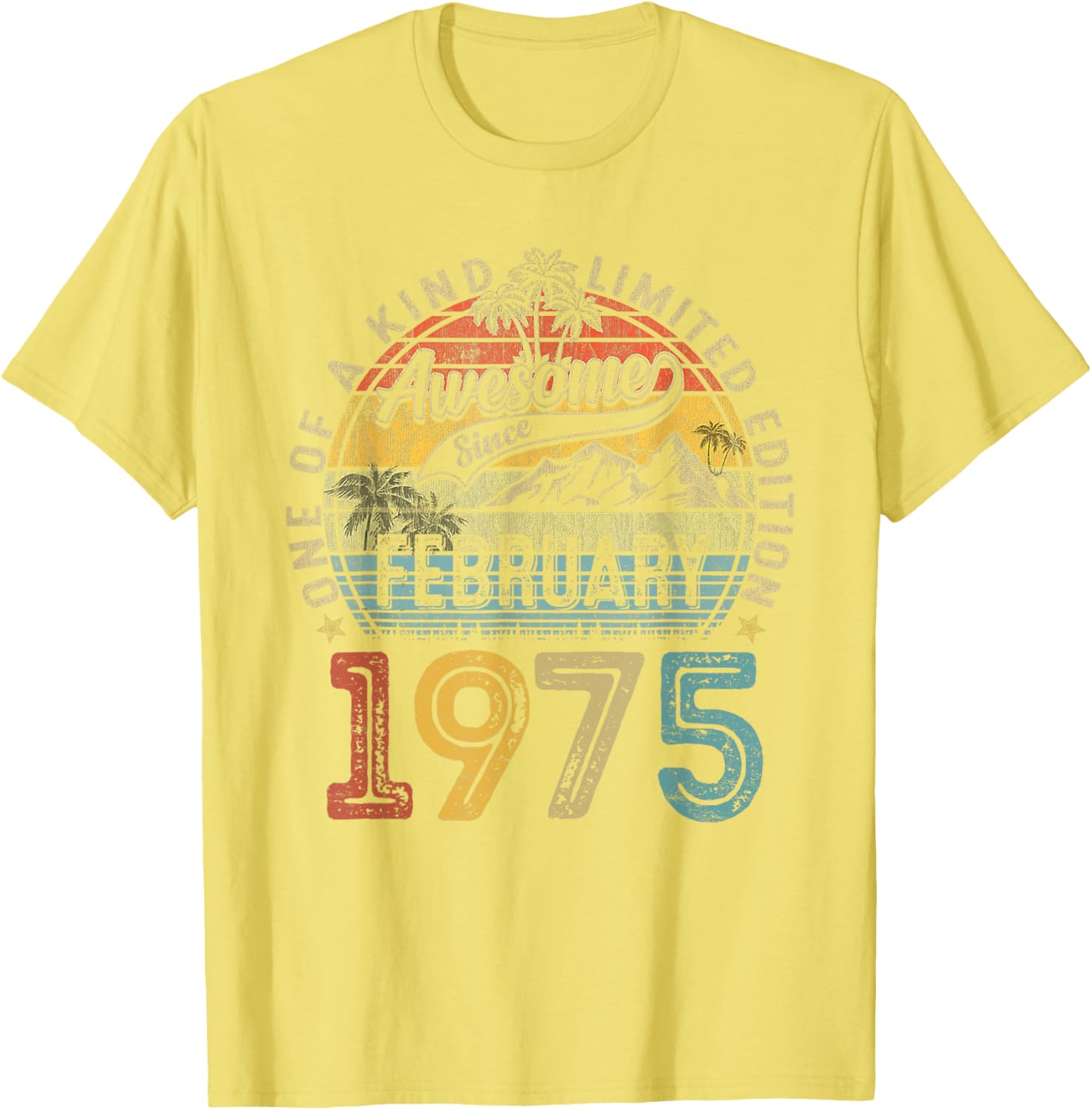 Funny Vintage 50th Birthday T-Shirt for Women - February 1975 Design - 20