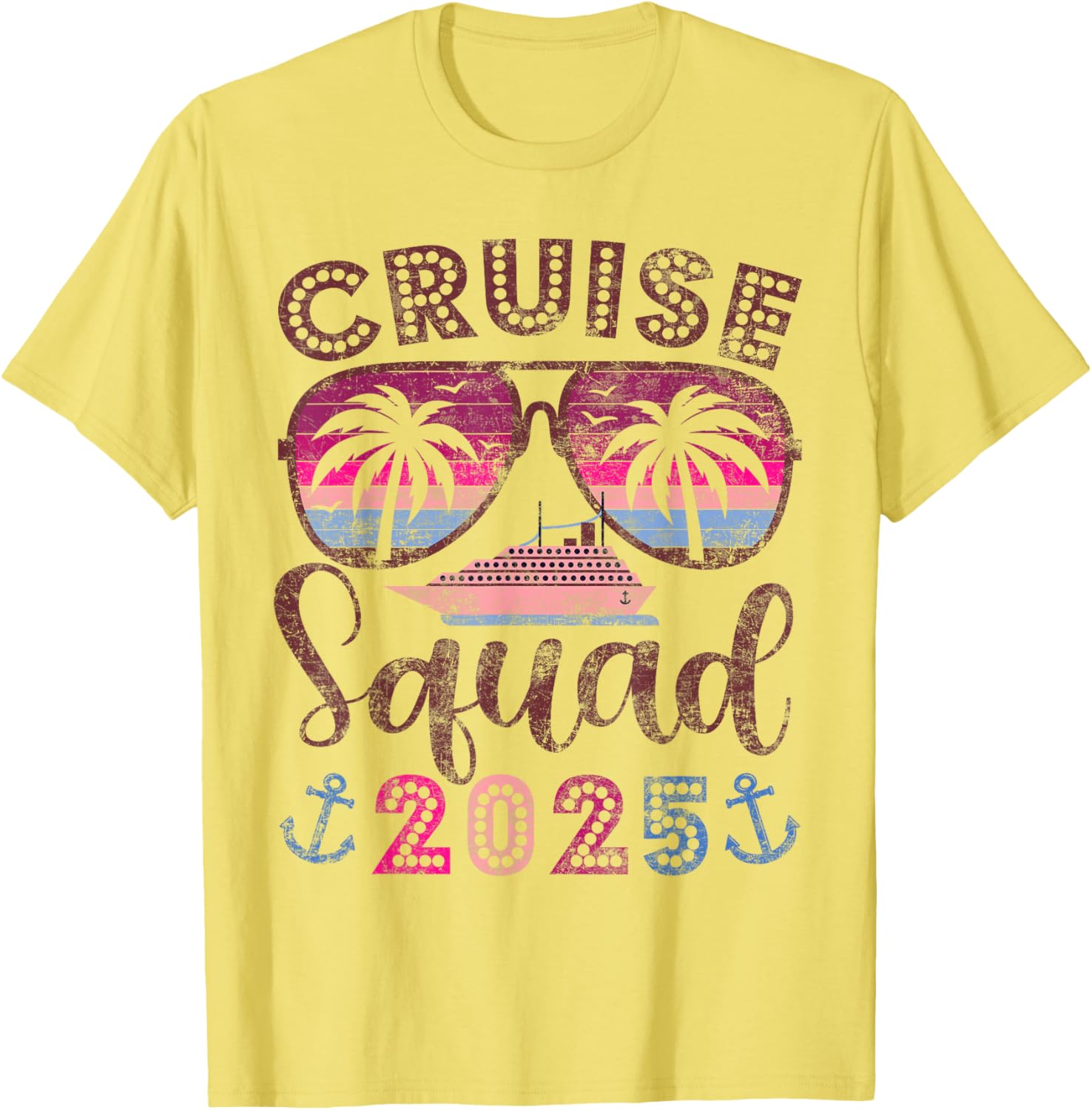 Cruise Squad 2025 Family Vacation Matching Group T-Shirt for Friends - 2
