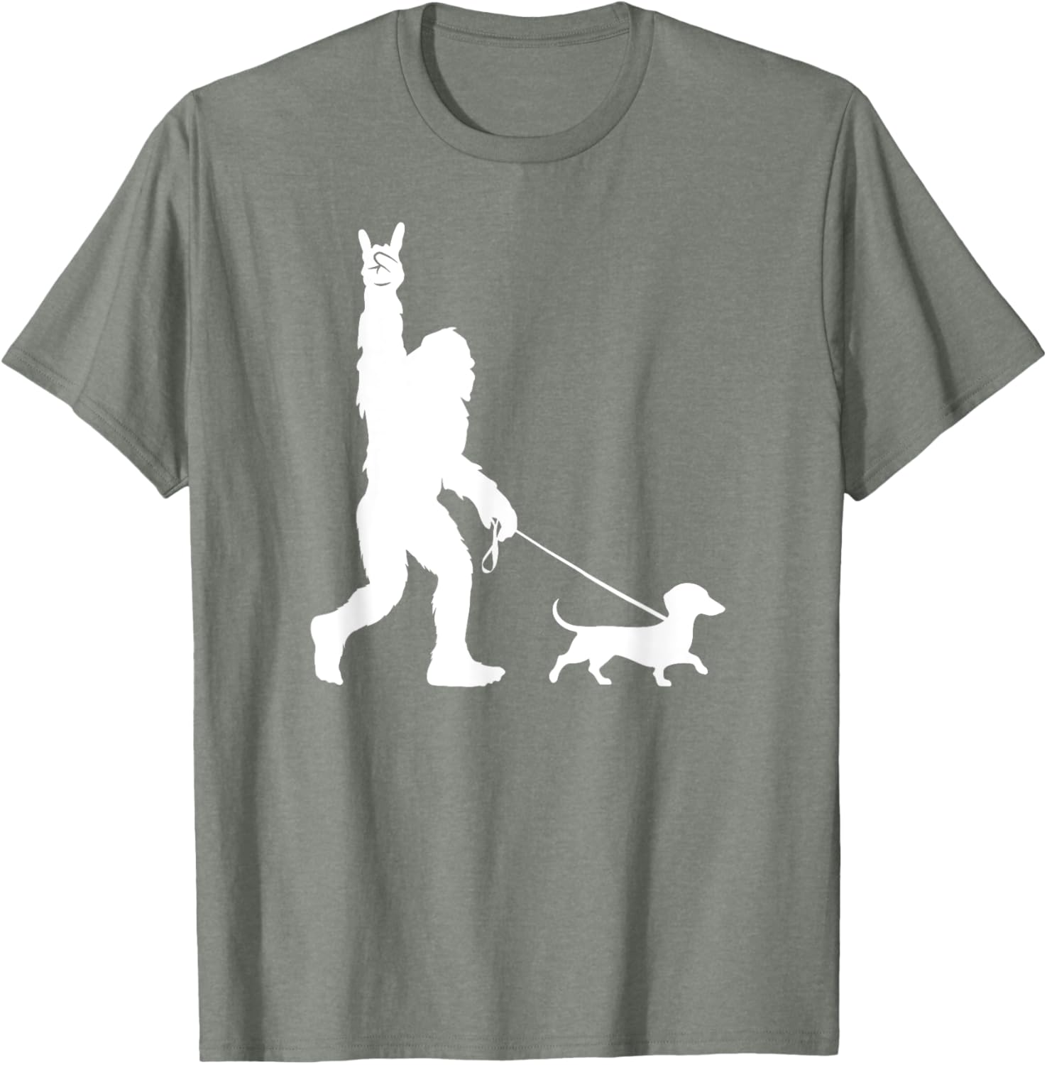 Bigfoot Dachshund T-Shirt for Men Women Kids - Fun Sasquatch Design - 20