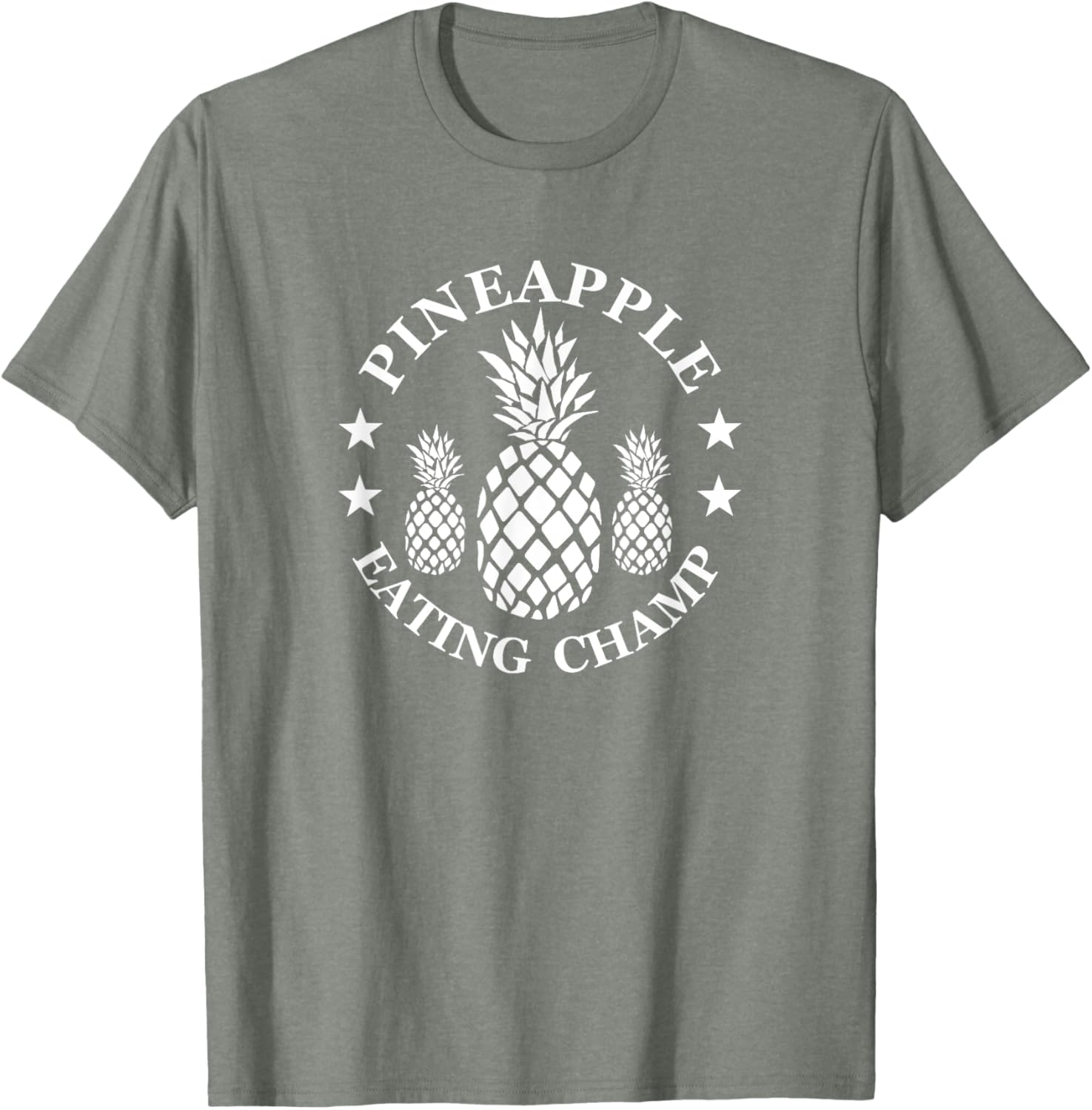 Tropical Pineapple Eating Champion T-Shirt for Fun Summer Style - 3