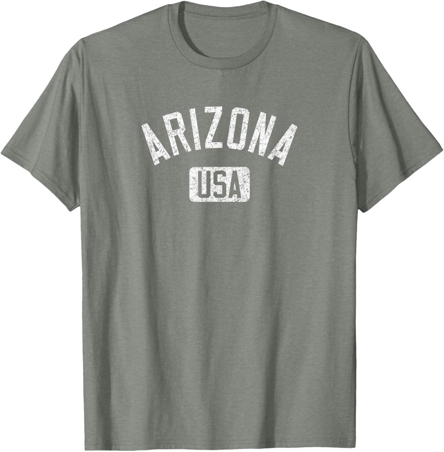 Arizona USA Distressed White Print T-Shirt for Comfortable Casual Style - 29