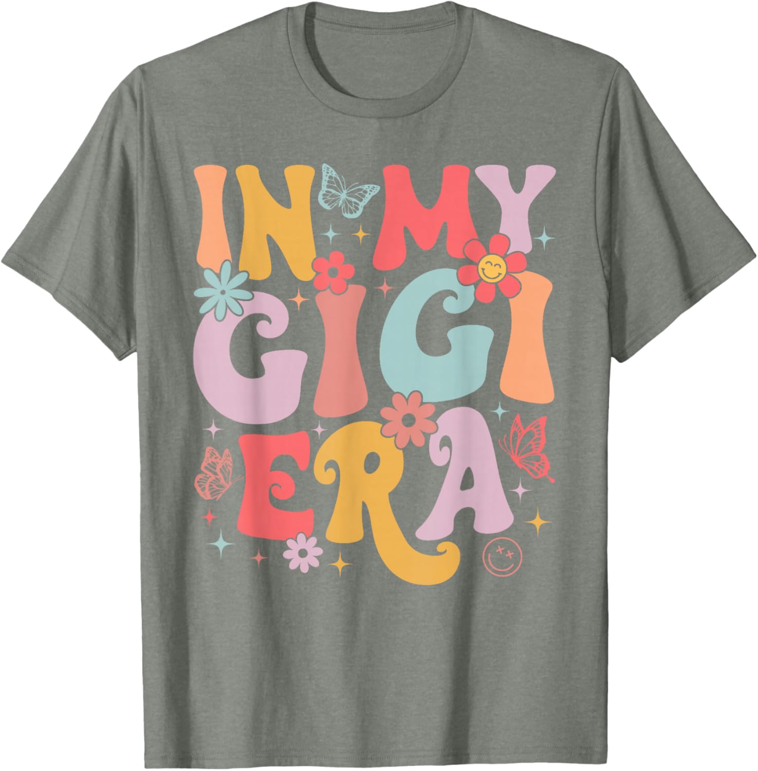 In My Gigi Era Retro Butterfly T-Shirt for Stylish Moms on Mother's Day - 8