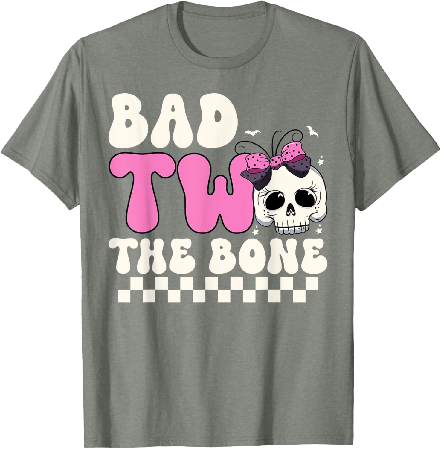 Bad Two The Bone Spooky 2nd Birthday T-Shirt for Girls - 5