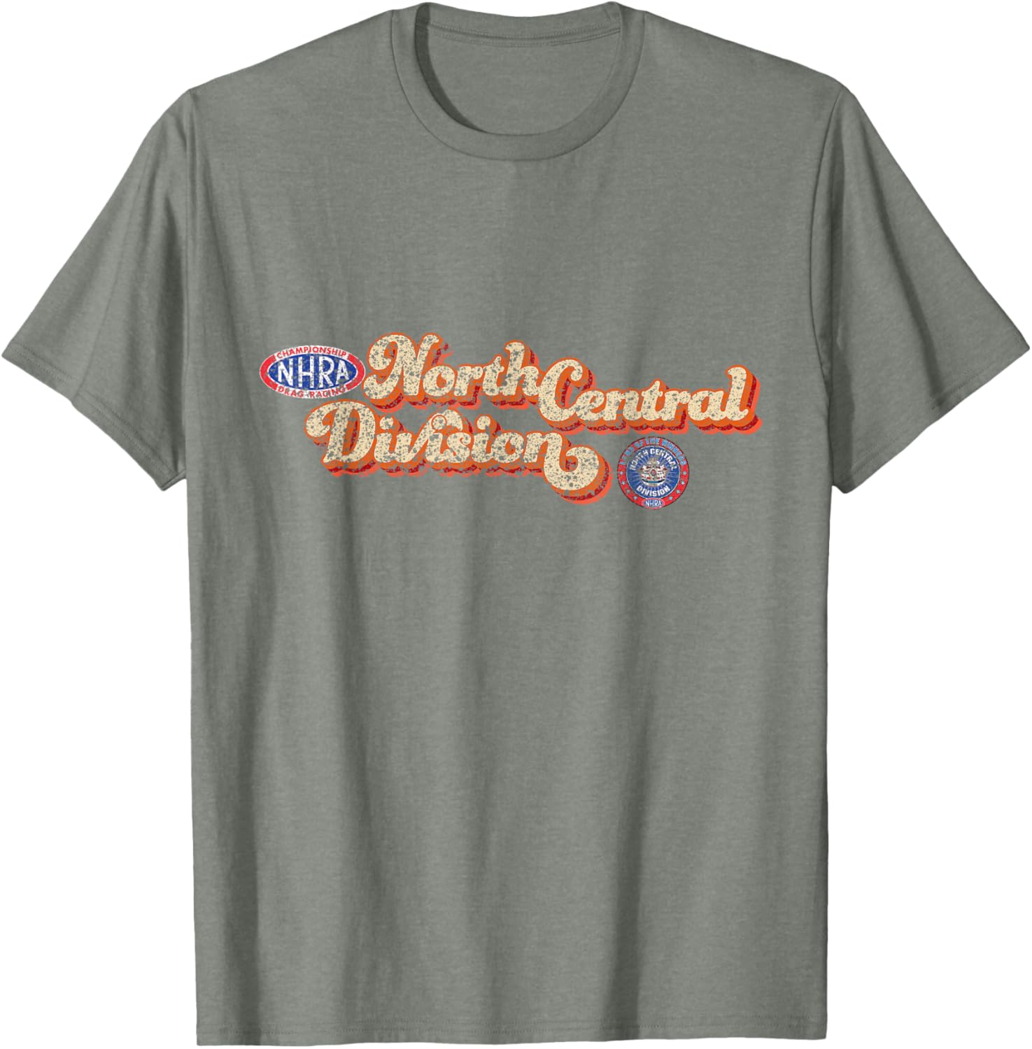 Vintage NHRA North Central Division T-Shirt for Racing Fans - 4