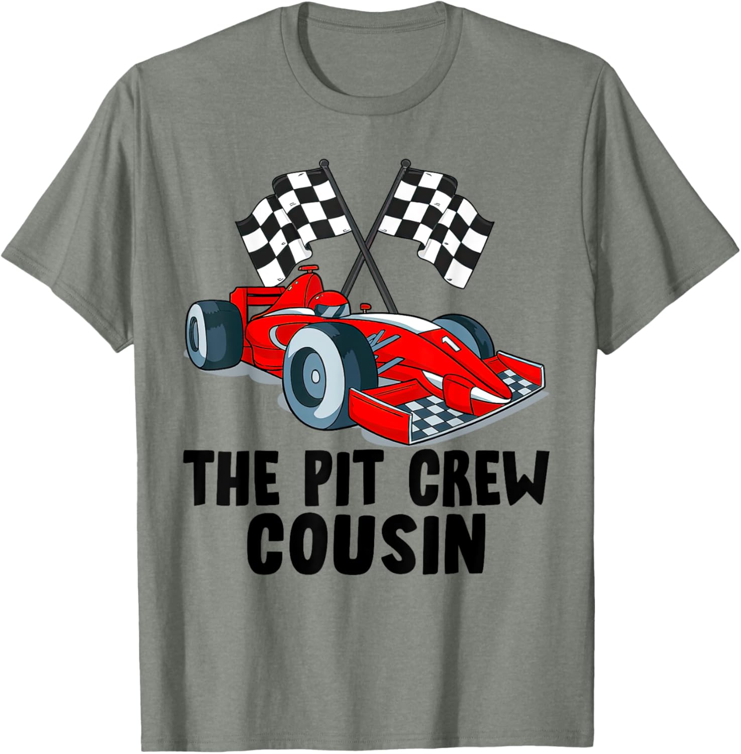 Cousin Pit Crew Racing Family T-Shirt for Car Birthday Party Fun - 20